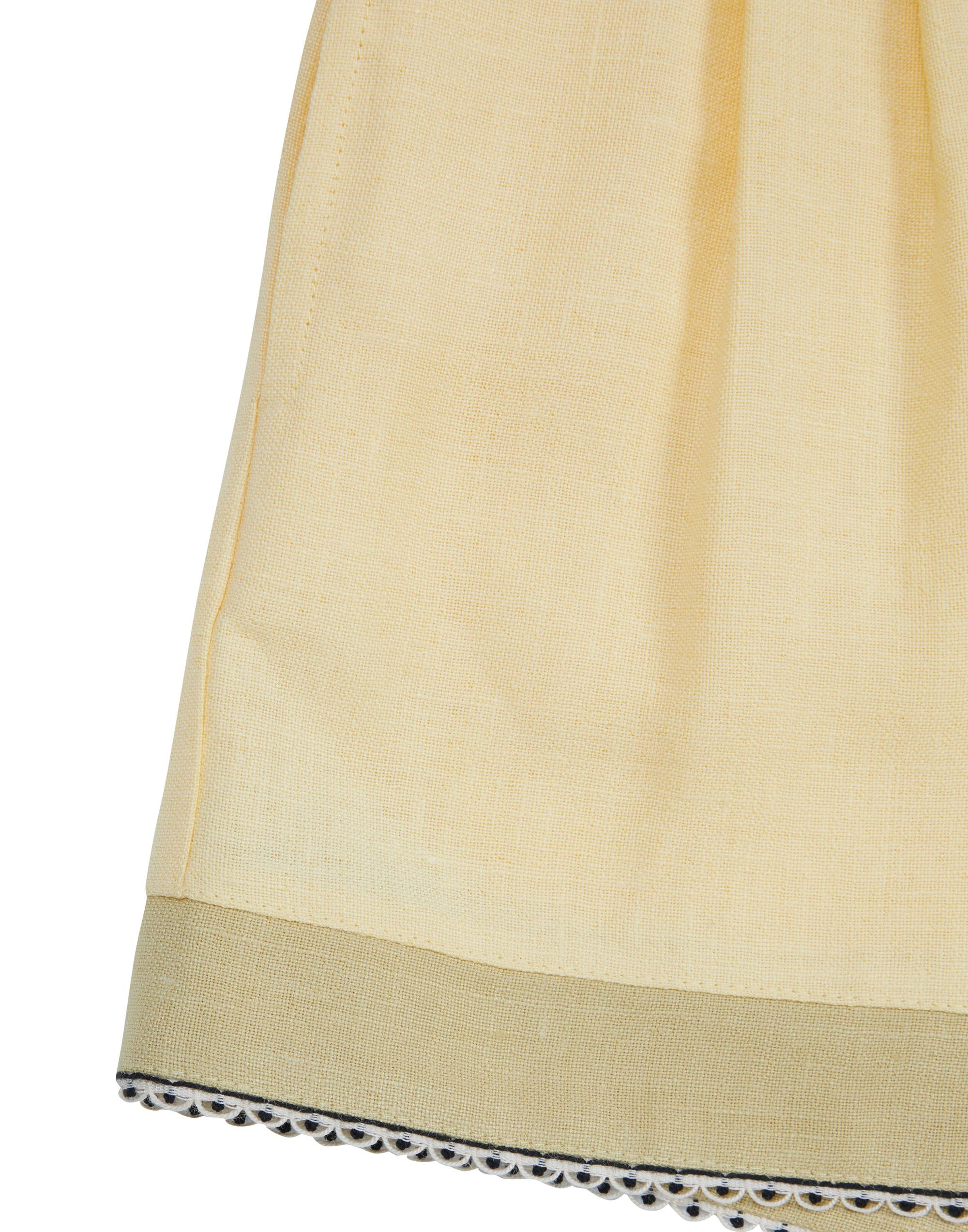 Yellow Pleated Shorts With Elasticated Waist - junior, designer dresses, bachelorette, party dresses and graduation dresses.