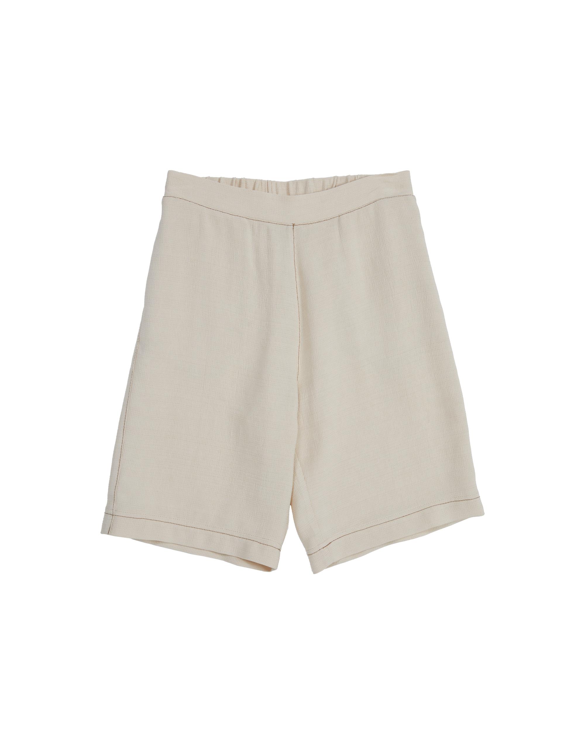 Belden Lastikli Yanlardan Cepli Bej Şort - junior, designer dresses, bachelorette, party dresses and graduation dresses.