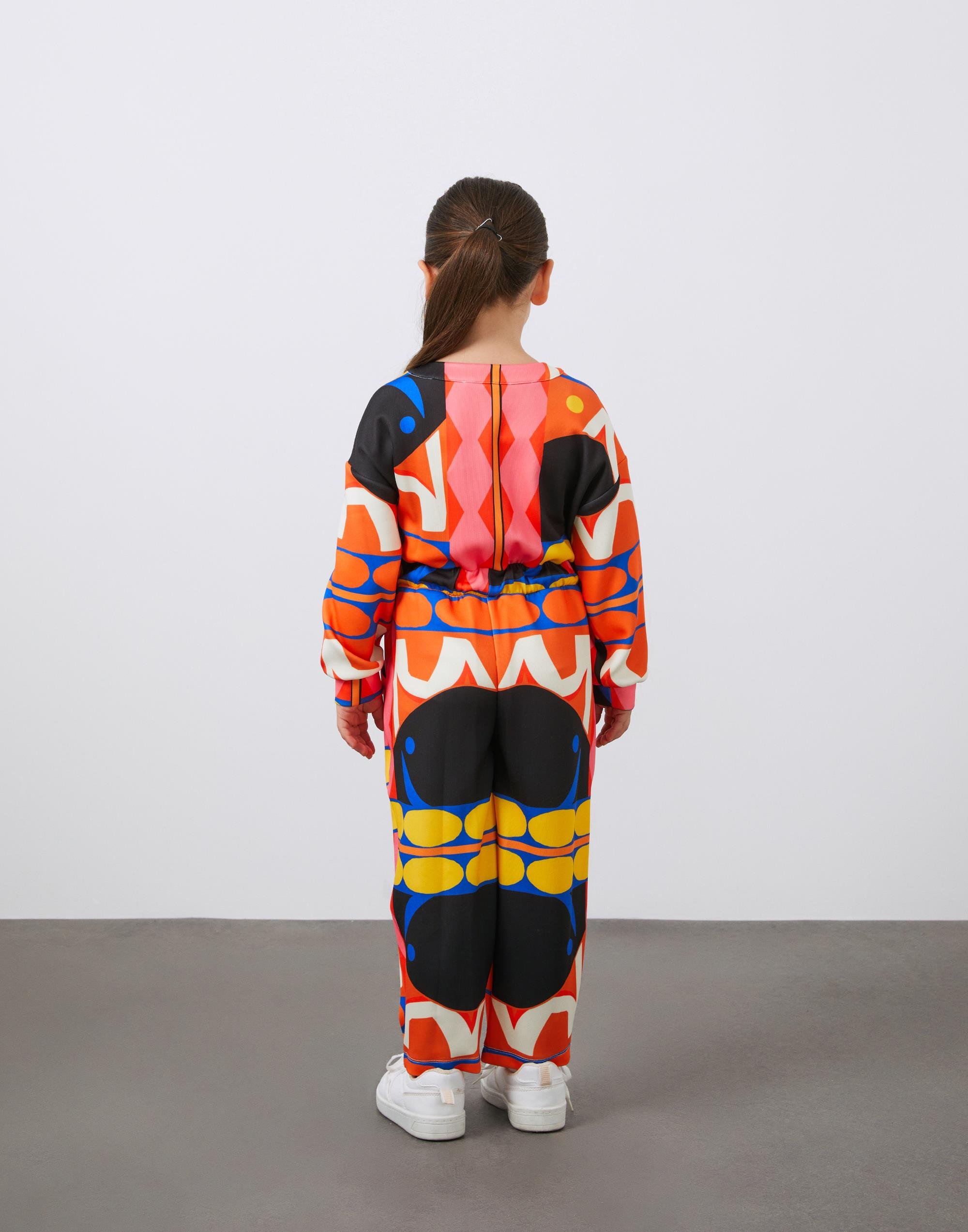 Beli Lastikli Baskılı Kız Çocuk Tulum - junior, designer dresses, bachelorette, party dresses and graduation dresses.