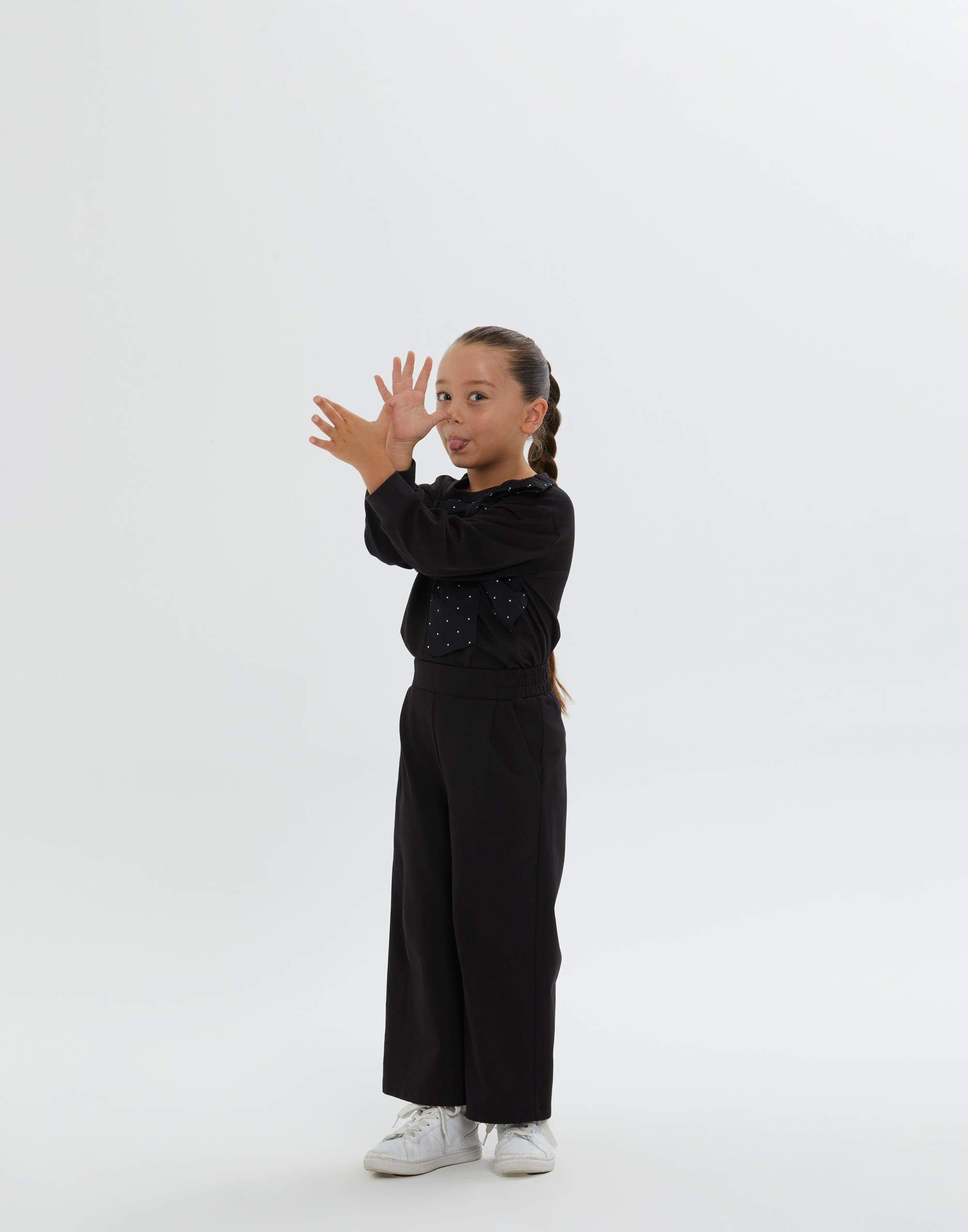 Beli Lastikli Bilek Boy Siyah Kız Çocuk Pantolon - junior, designer dresses, bachelorette, party dresses and graduation dresses.