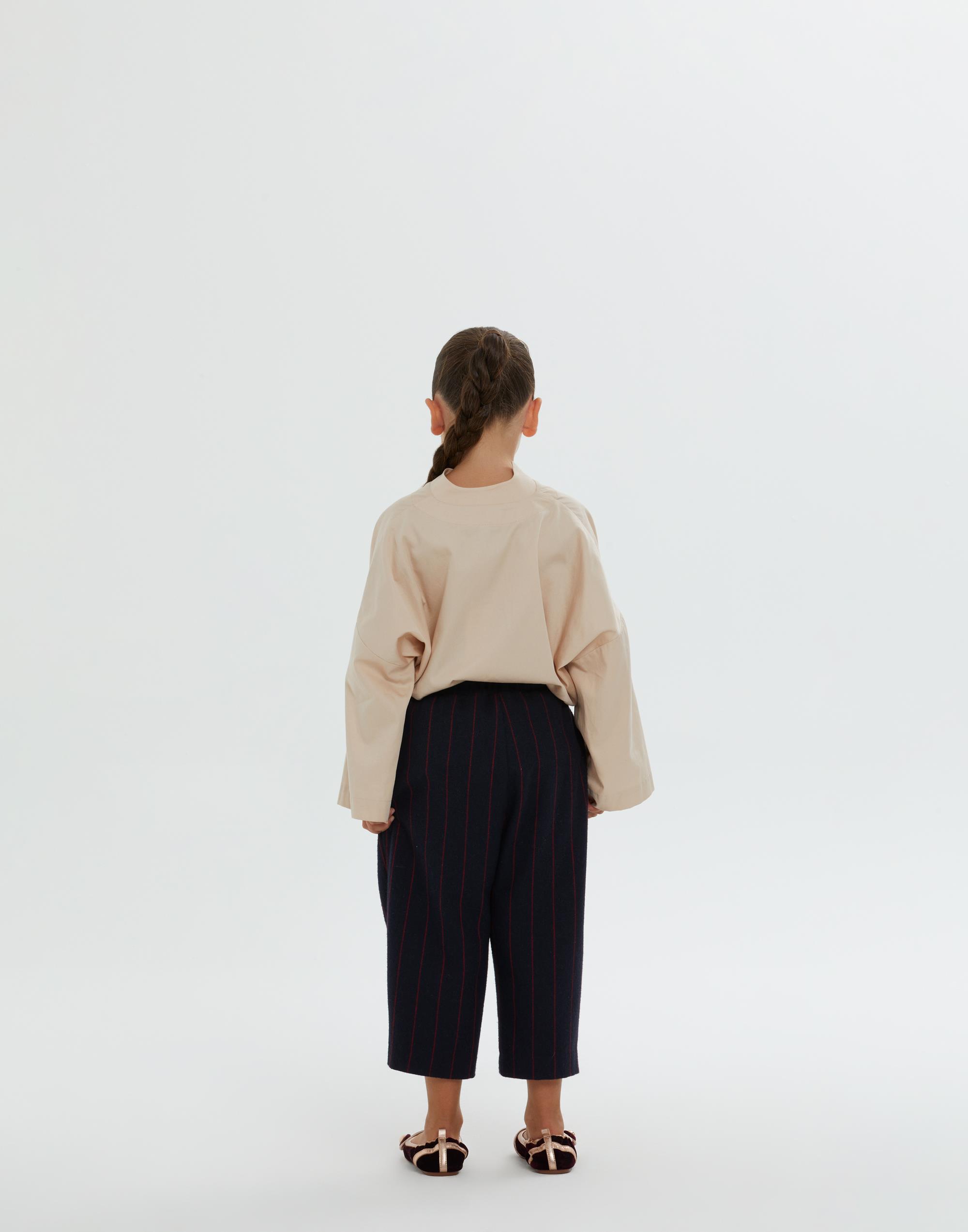 Elasticated Waist Loose Fit Striped Navy Blue Girls  Pants - junior, designer dresses, bachelorette, party dresses and graduation dresses.