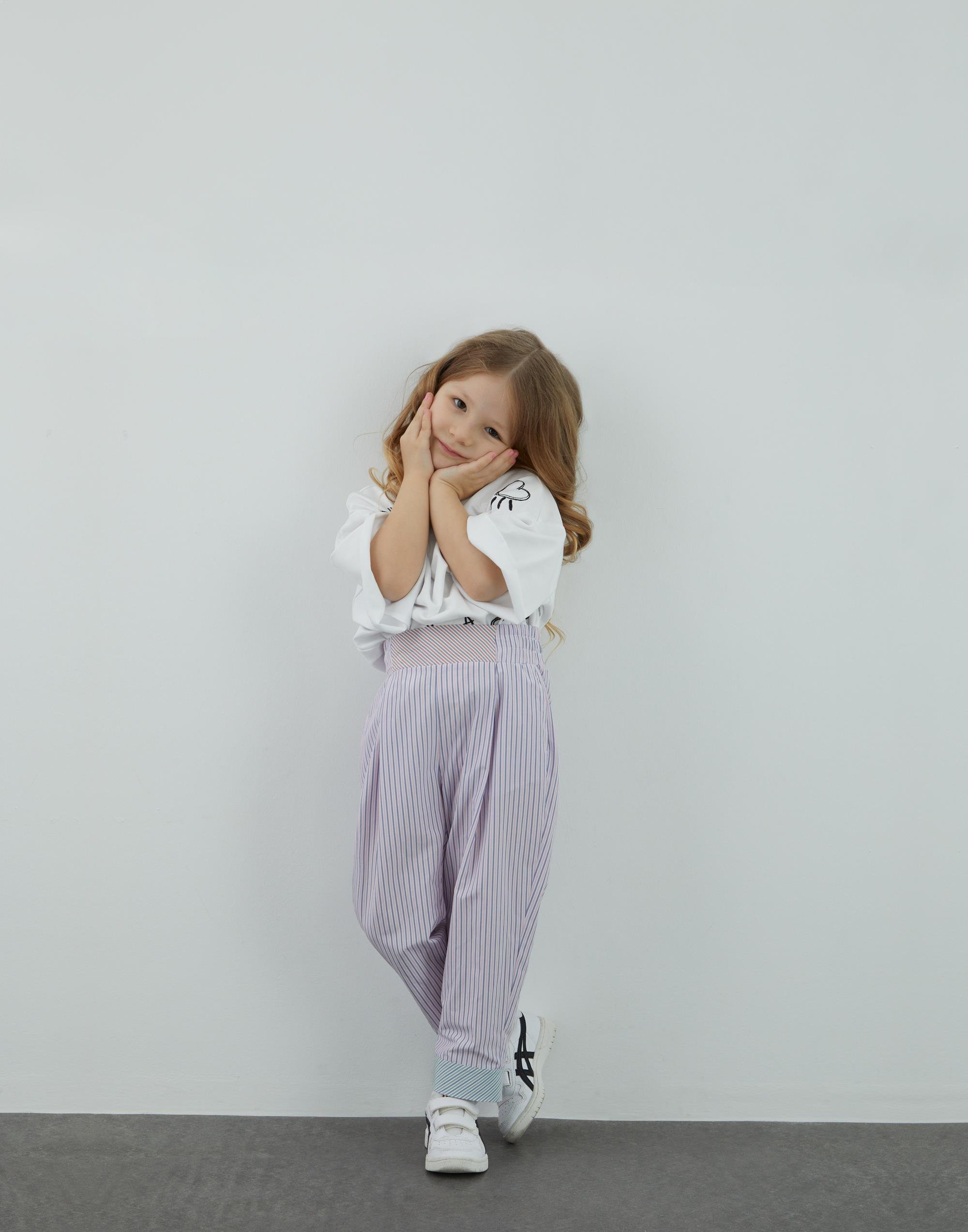 Beli Lastikli, Çizgili Havuç Pantolon - junior, designer dresses, bachelorette, party dresses and graduation dresses.