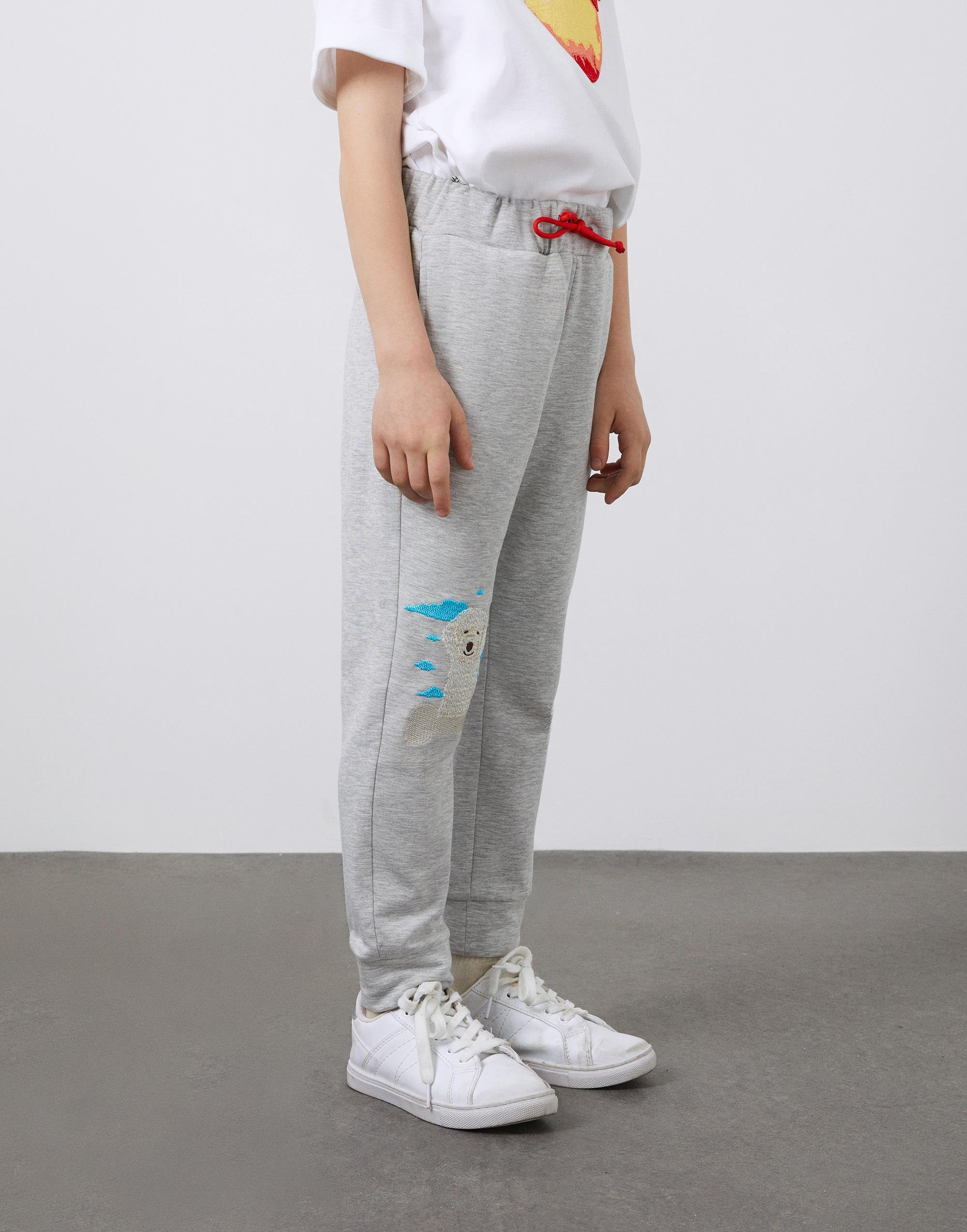 Beli Lastikli Nakış Detaylı Erkek Çocuk Jogger Pantolon - junior, designer dresses, bachelorette, party dresses and graduation dresses.