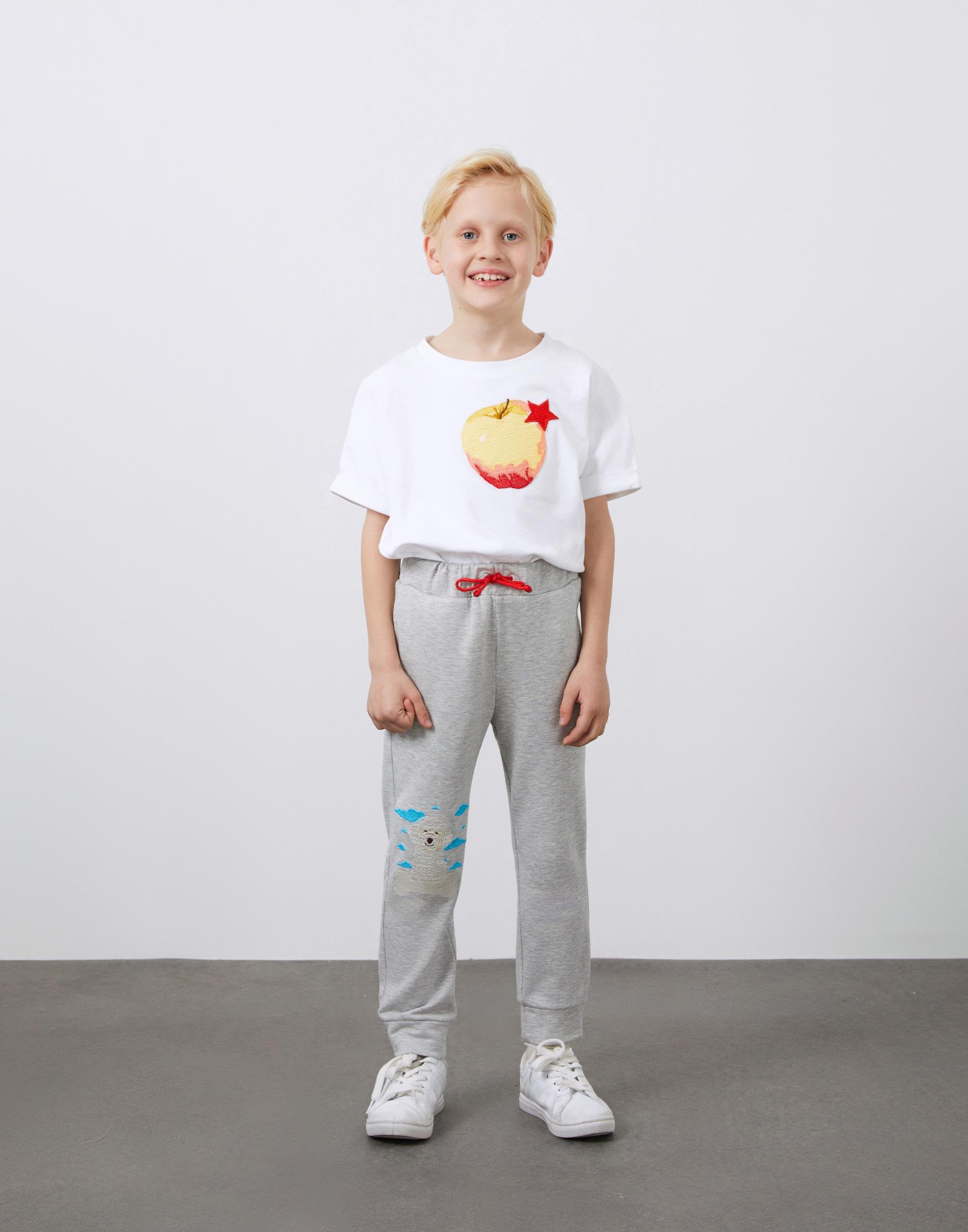 Beli Lastikli Nakış Detaylı Erkek Çocuk Jogger Pantolon - junior, designer dresses, bachelorette, party dresses and graduation dresses.