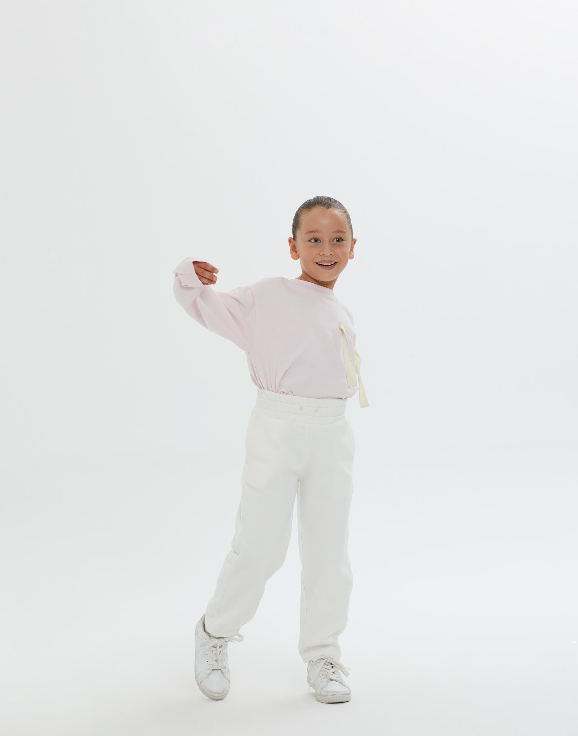 Beli Lastikli Paçası Pileli Astarsız Ekru Kız Çocuk Pantolon - junior, designer dresses, bachelorette, party dresses and graduation dresses.