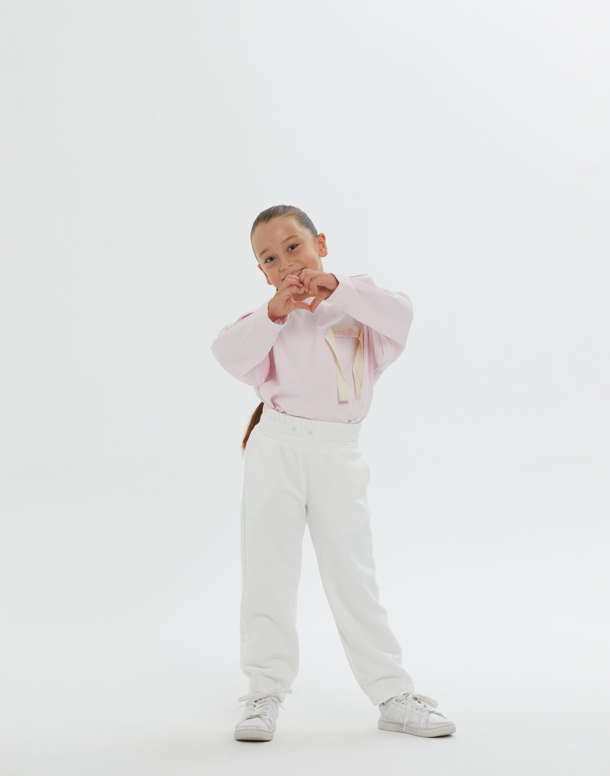 Beli Lastikli Paçası Pileli Astarsız Ekru Kız Çocuk Pantolon - junior, designer dresses, bachelorette, party dresses and graduation dresses.