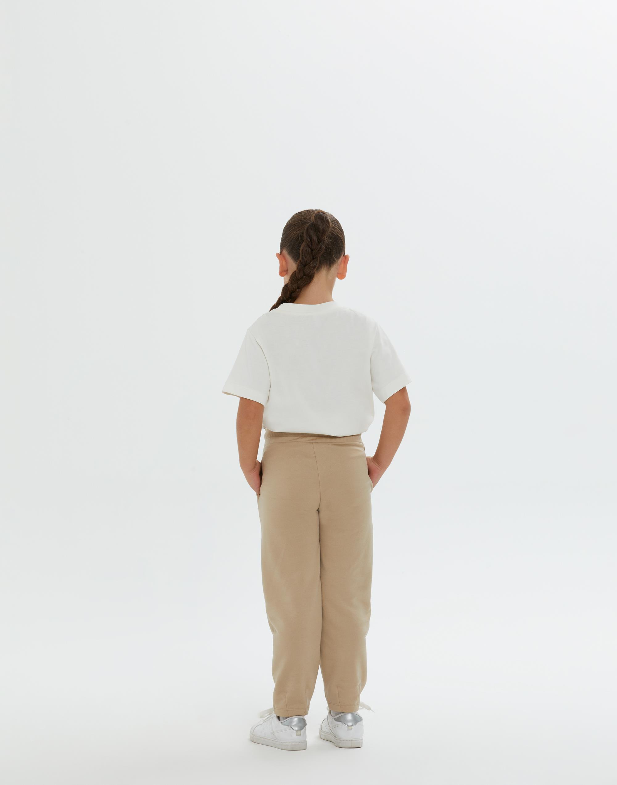 Beli Lastikli Paçası Pileli Bej Kız Çocuk Pantolon - junior, designer dresses, bachelorette, party dresses and graduation dresses.