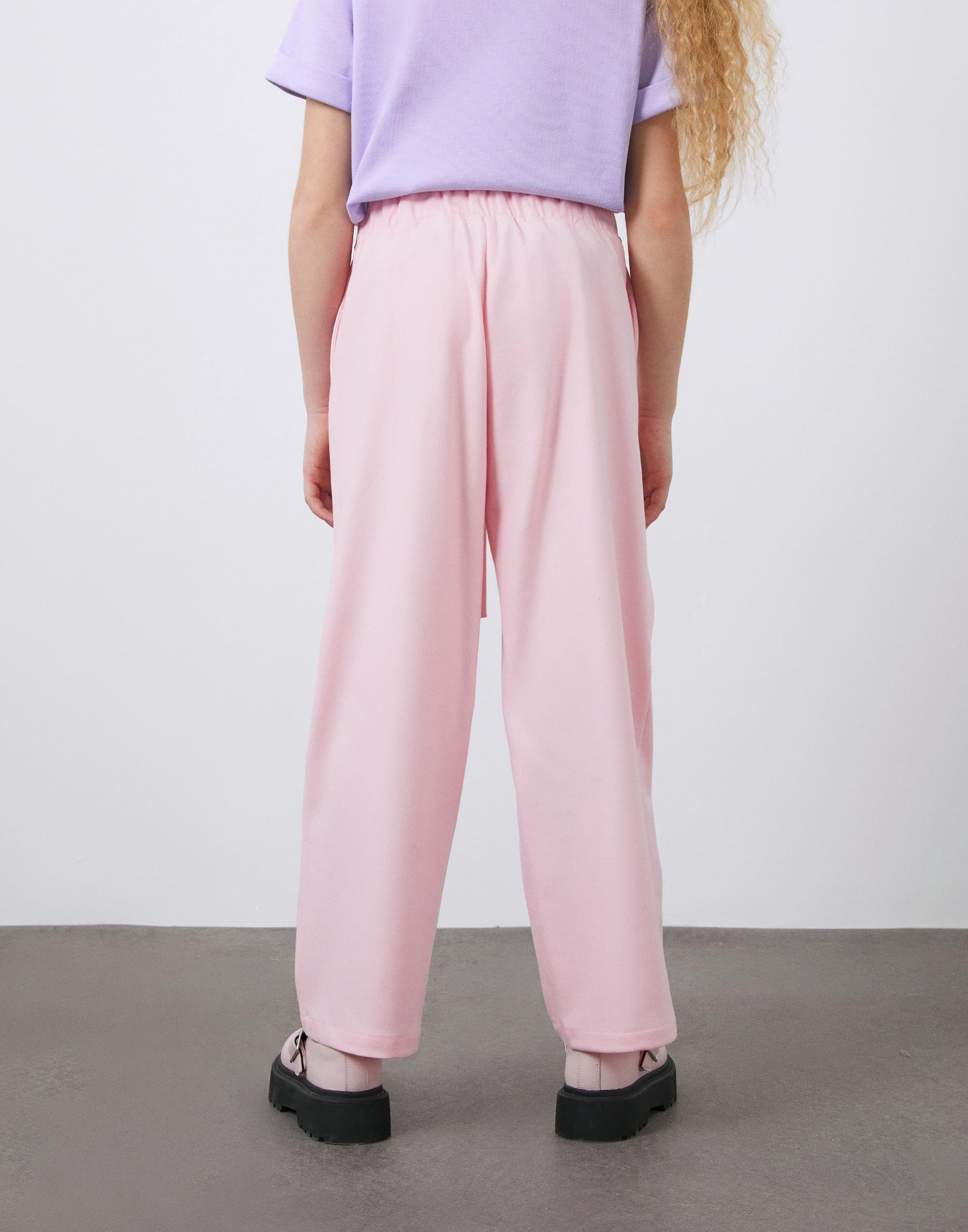 Beli Latikli Kuşak Detaylı Mercan Rengi Kız Çocuk Pantolon - junior, designer dresses, bachelorette, party dresses and graduation dresses.