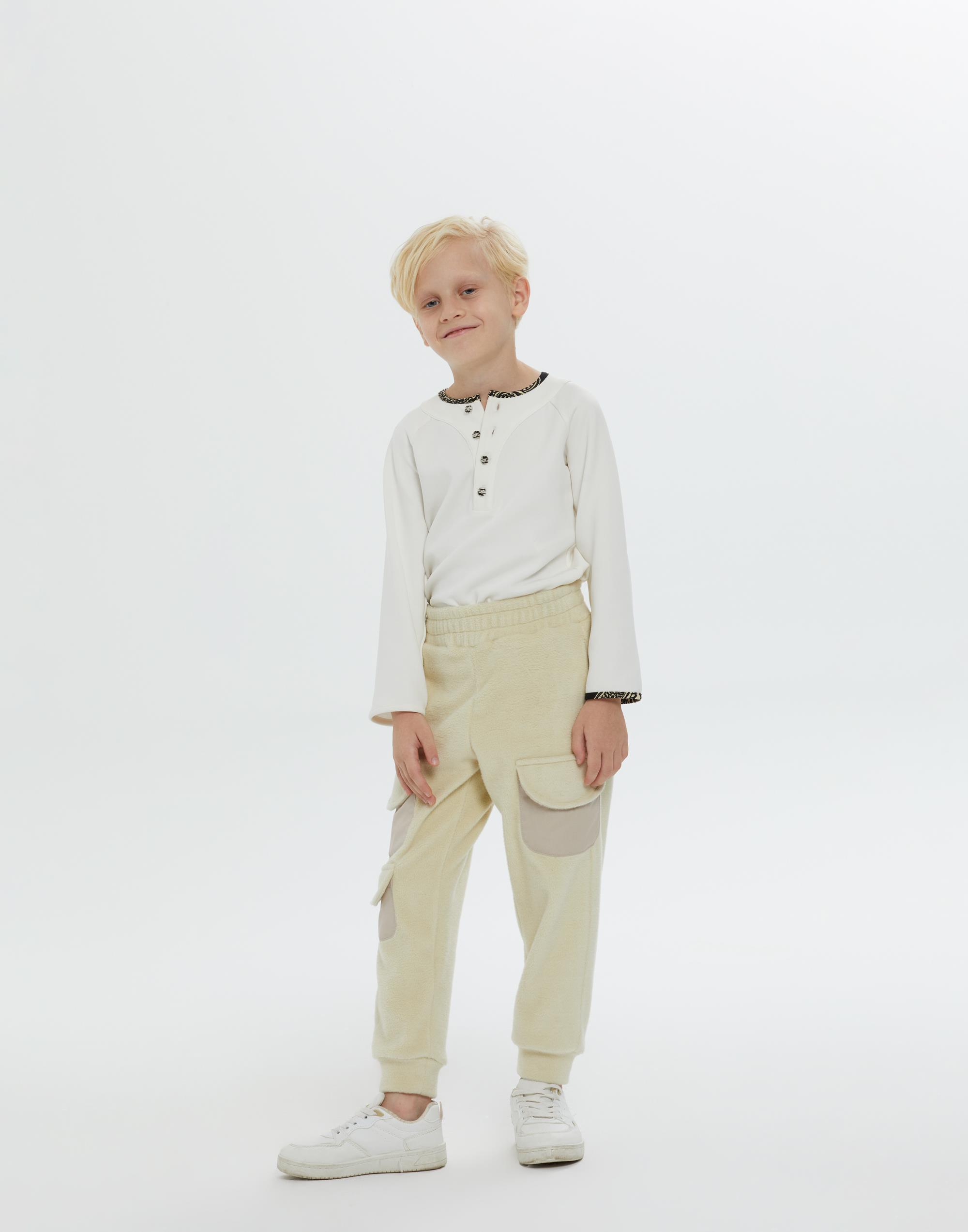 Beli Ve Paçası Lastikli Torba Cepli Ekru Erkek Çocuk Eşofman Altı - junior, designer dresses, bachelorette, party dresses and graduation dresses.