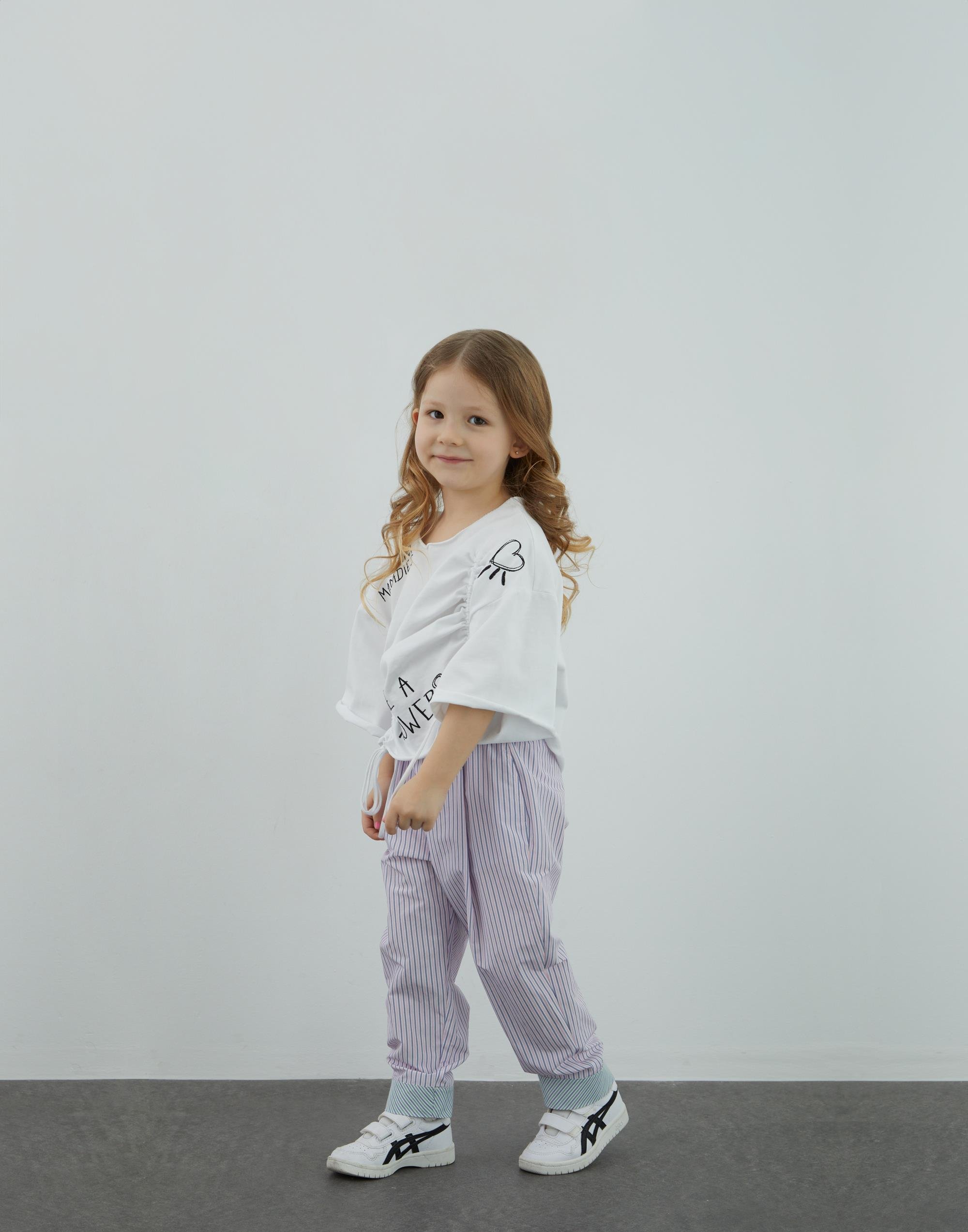 Büzgü Ve Nakış Detaylı Beyaz T Shırt - junior, designer dresses, bachelorette, party dresses and graduation dresses.