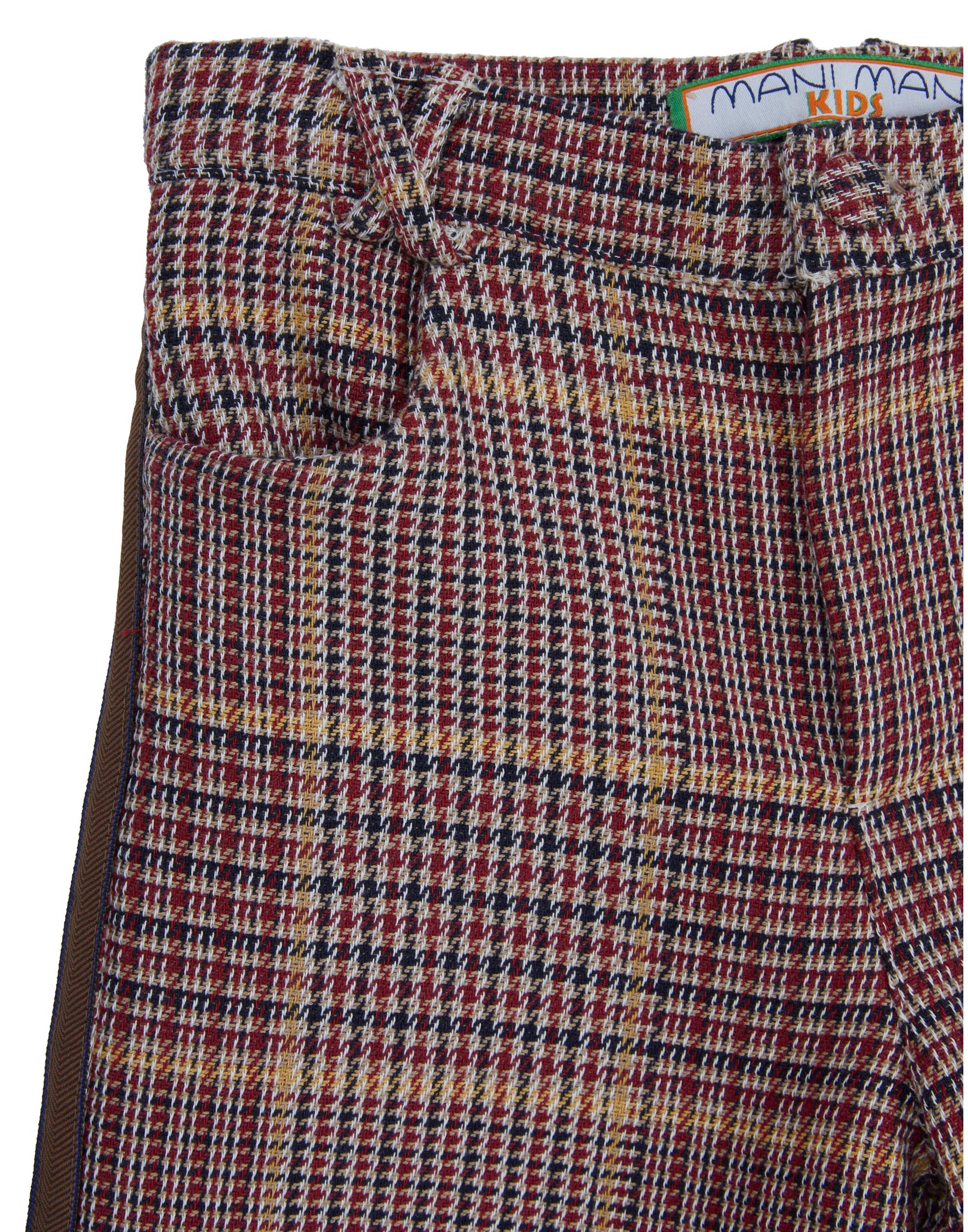 ÇAPRAZ KÖPRÜLÜ YANDAN CEPLİYAN DİKİŞLERİ ŞERİTLİ EKOSE DESENLİ PANTOLON - junior, designer dresses, bachelorette, party dresses and graduation dresses.