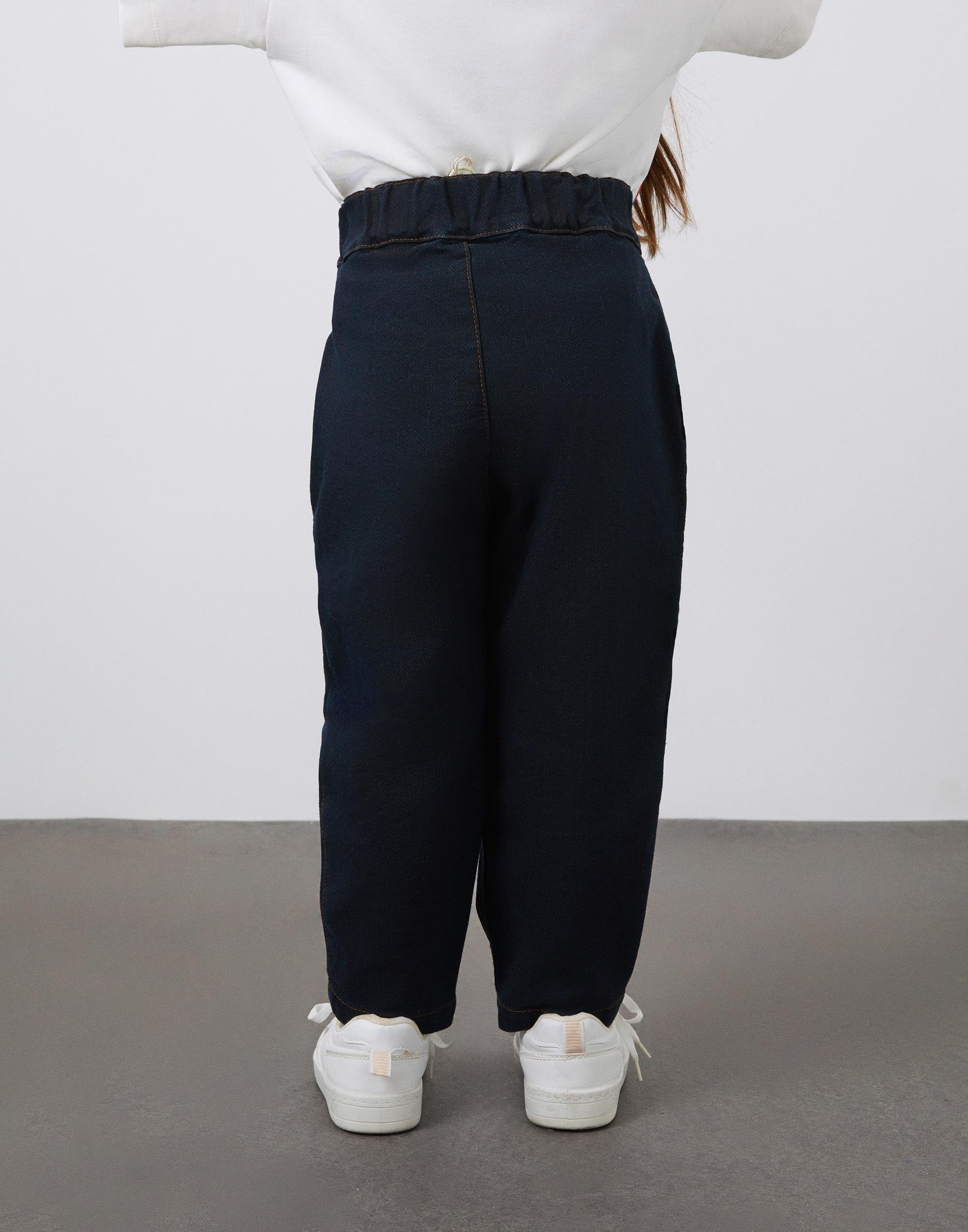 Cep Detaylı High Waist Kız Çocuk Jean Pantolon - junior, designer dresses, bachelorette, party dresses and graduation dresses.