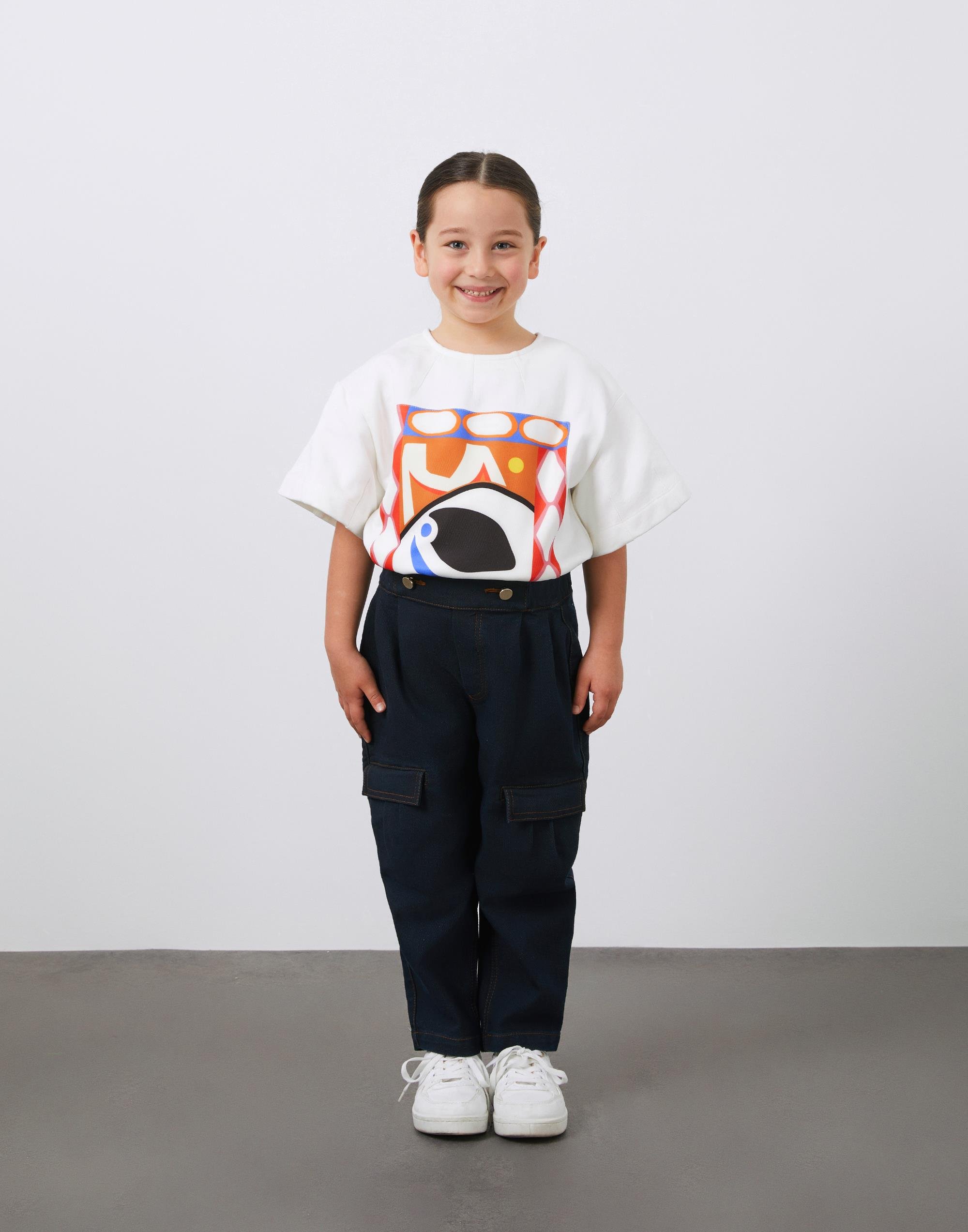 Cep Detaylı High Waist Kız Çocuk Jean Pantolon - junior, designer dresses, bachelorette, party dresses and graduation dresses.