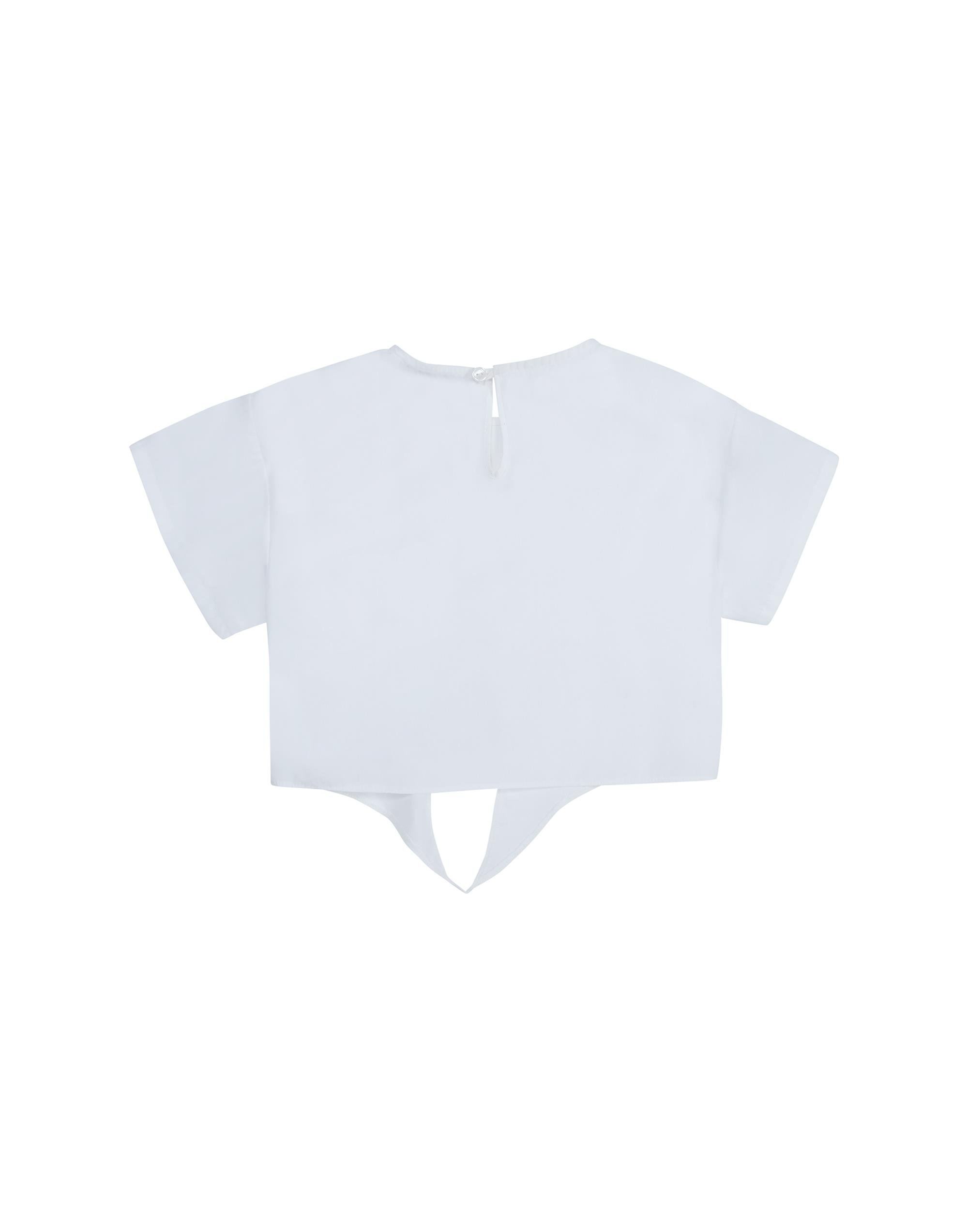 Çiçek Detaylı Önden Bağlama Detaylı Beyaz Bluz - junior, designer dresses, bachelorette, party dresses and graduation dresses.