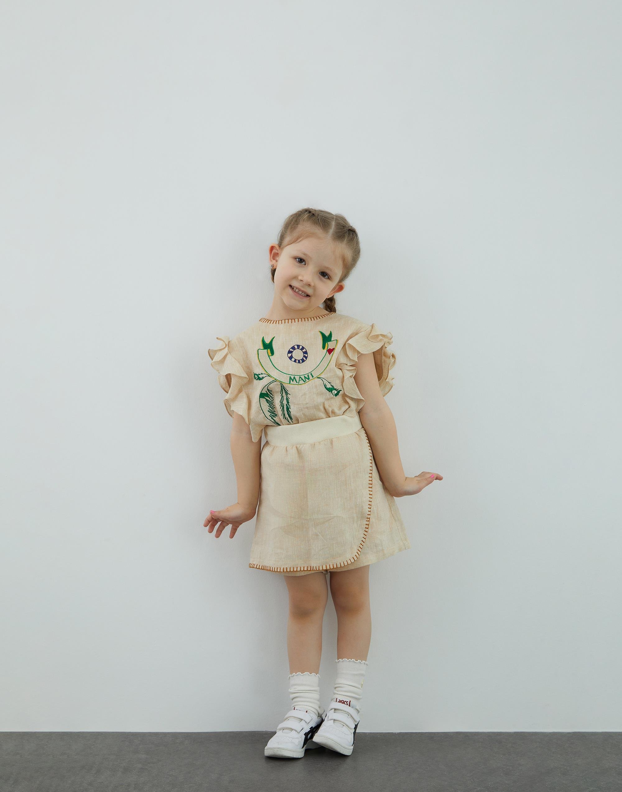 Çoban Dikiş Detaylı Bej Şort Etek - junior, designer dresses, bachelorette, party dresses and graduation dresses.