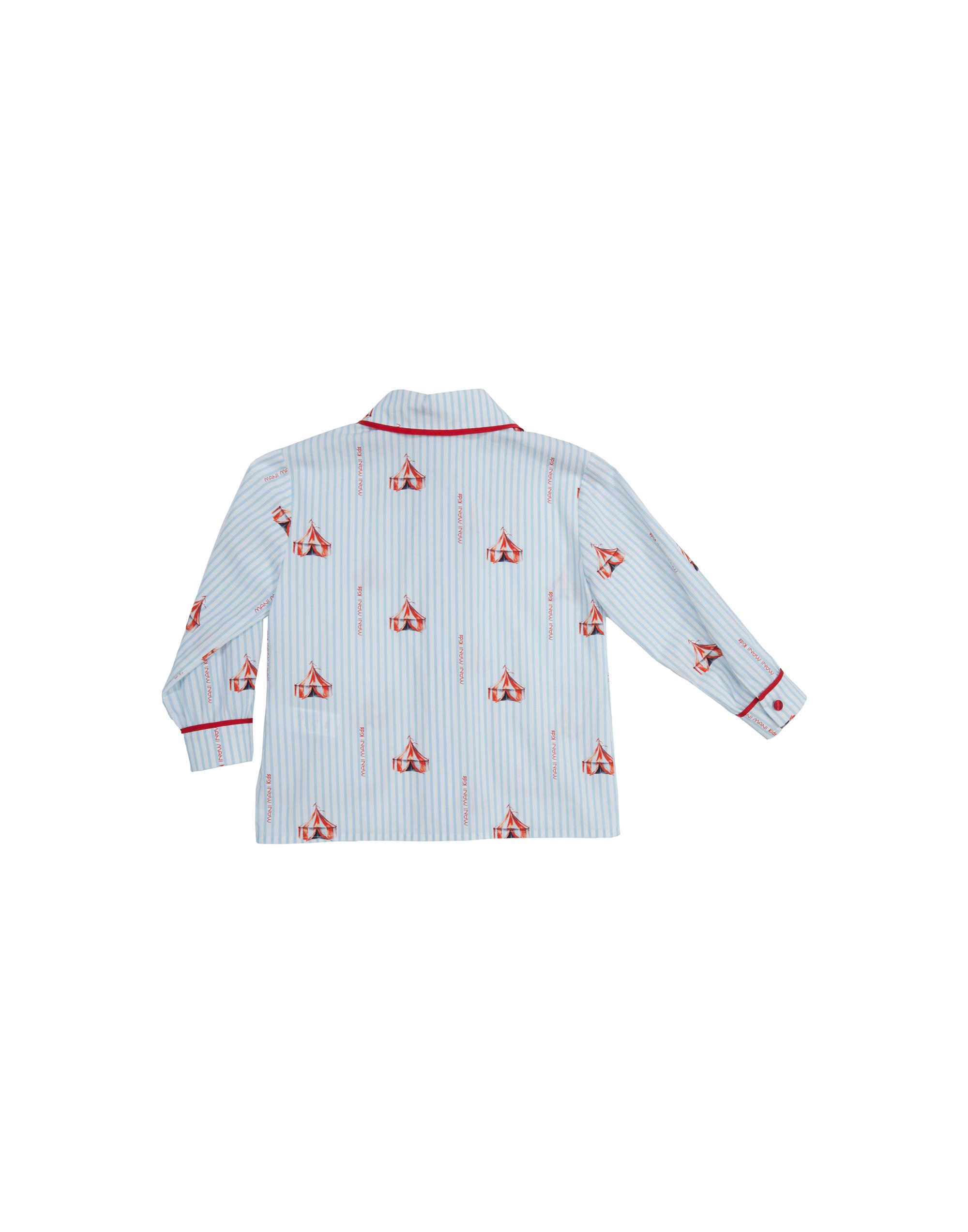 DESENLİ KONTRAST BİYELİ ÖN BEDENDEN CEPLİ PİJAMA ÜSTÜ - junior, designer dresses, bachelorette, party dresses and graduation dresses.