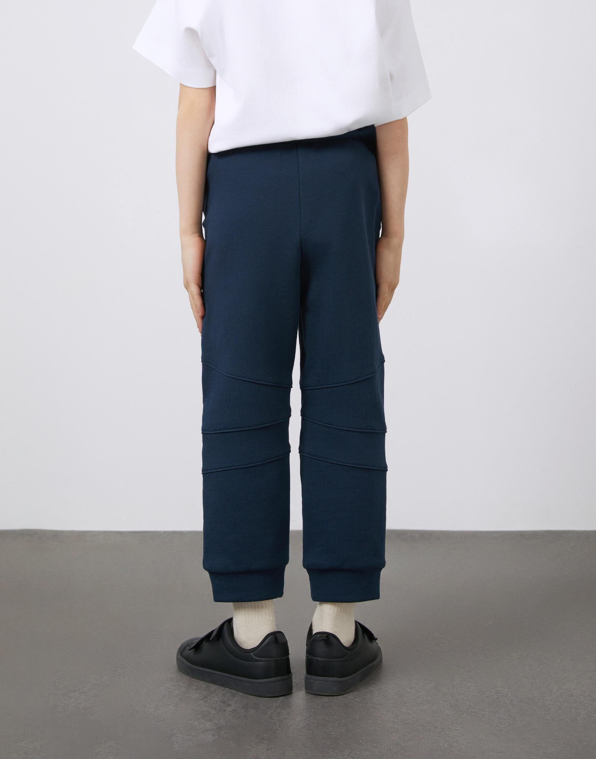 Dikiş Detaylı Beli Lastikli Lacivert Erkek Çocuk Jogger Pantolon - junior, designer dresses, bachelorette, party dresses and graduation dresses.