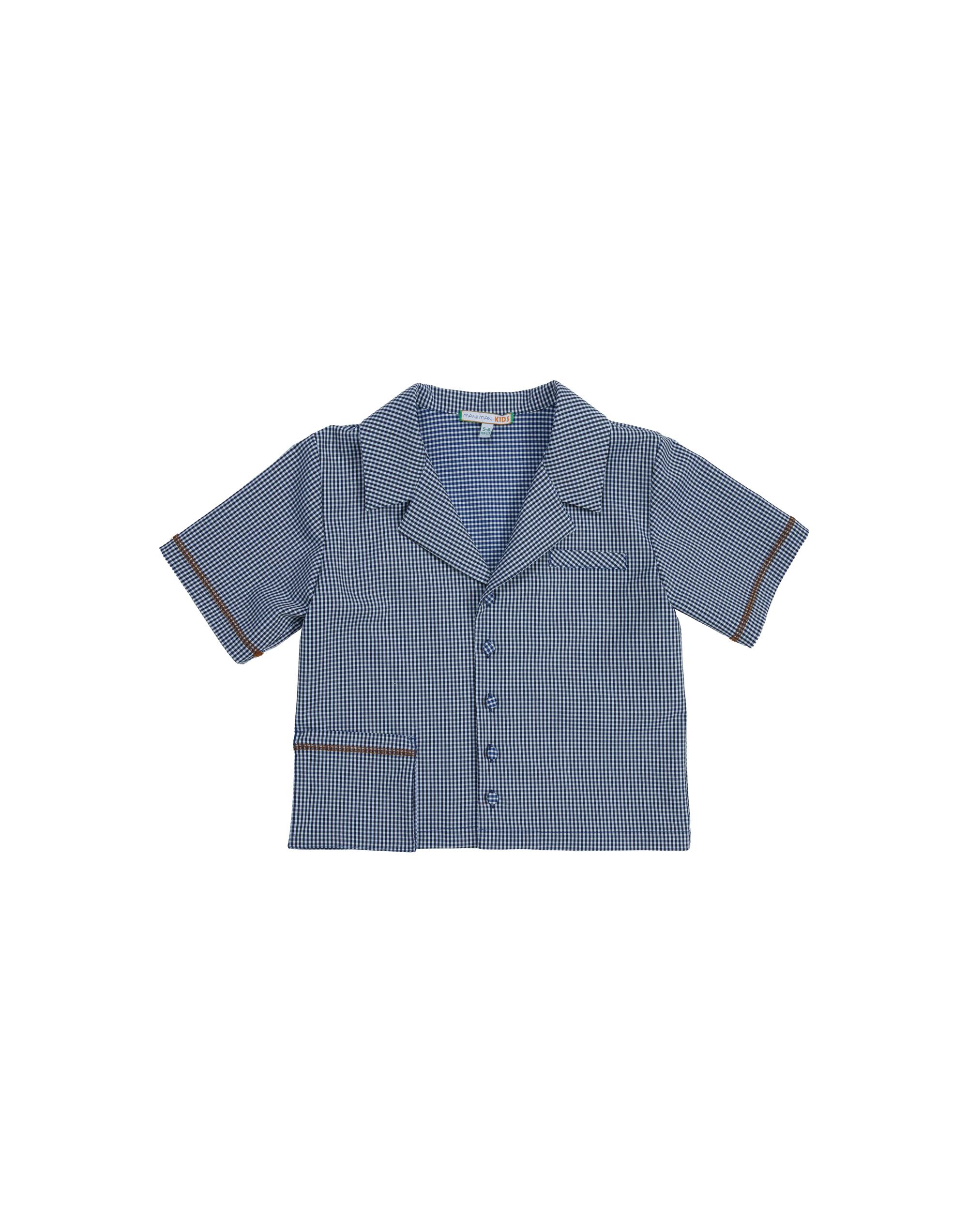 Dikiş Detaylı Cepli Desenli Lacivert Gömlek - junior, designer dresses, bachelorette, party dresses and graduation dresses.