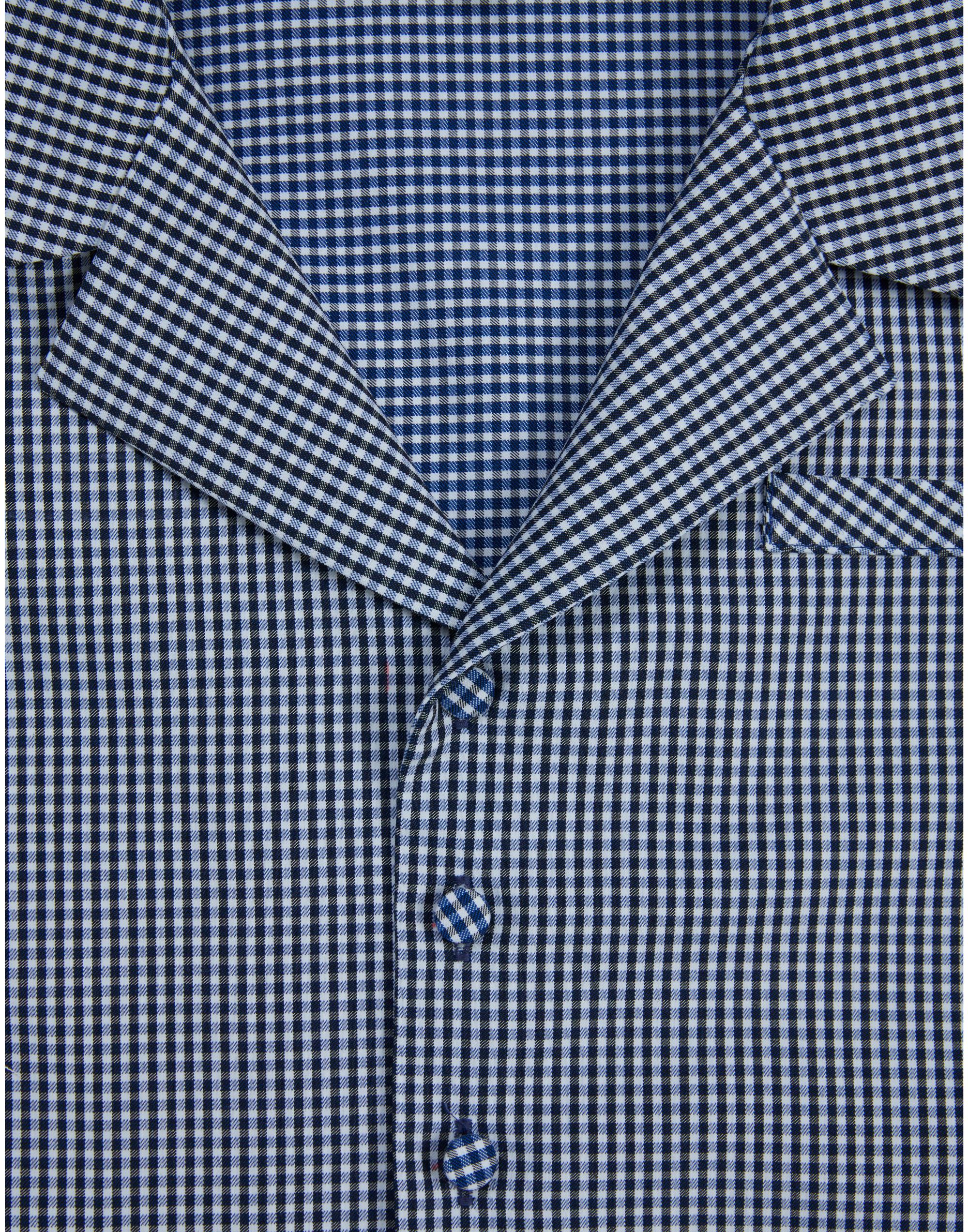 Dikiş Detaylı Cepli Desenli Lacivert Gömlek - junior, designer dresses, bachelorette, party dresses and graduation dresses.