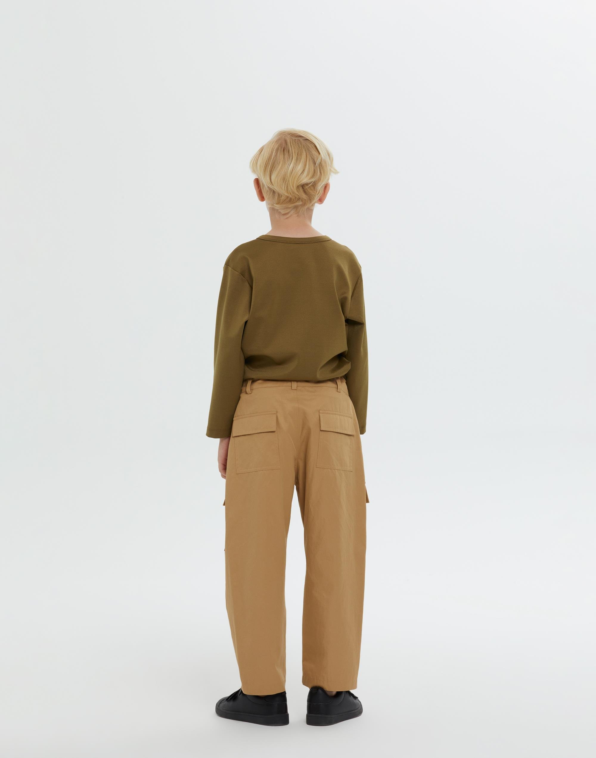 Düğme Ve Fermuar Kapamalı Kahverengi Erkek Çocuk Pantolon - junior, designer dresses, bachelorette, party dresses and graduation dresses.