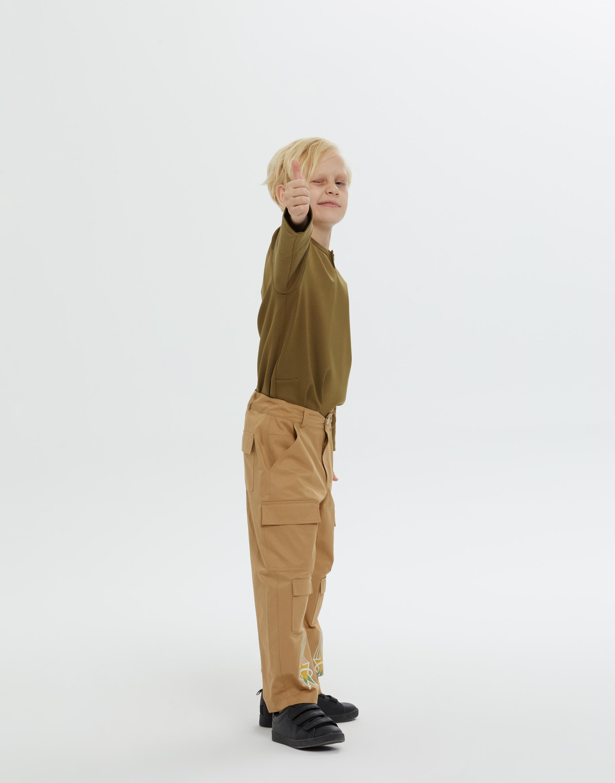 Düğme Ve Fermuar Kapamalı Kahverengi Erkek Çocuk Pantolon - junior, designer dresses, bachelorette, party dresses and graduation dresses.