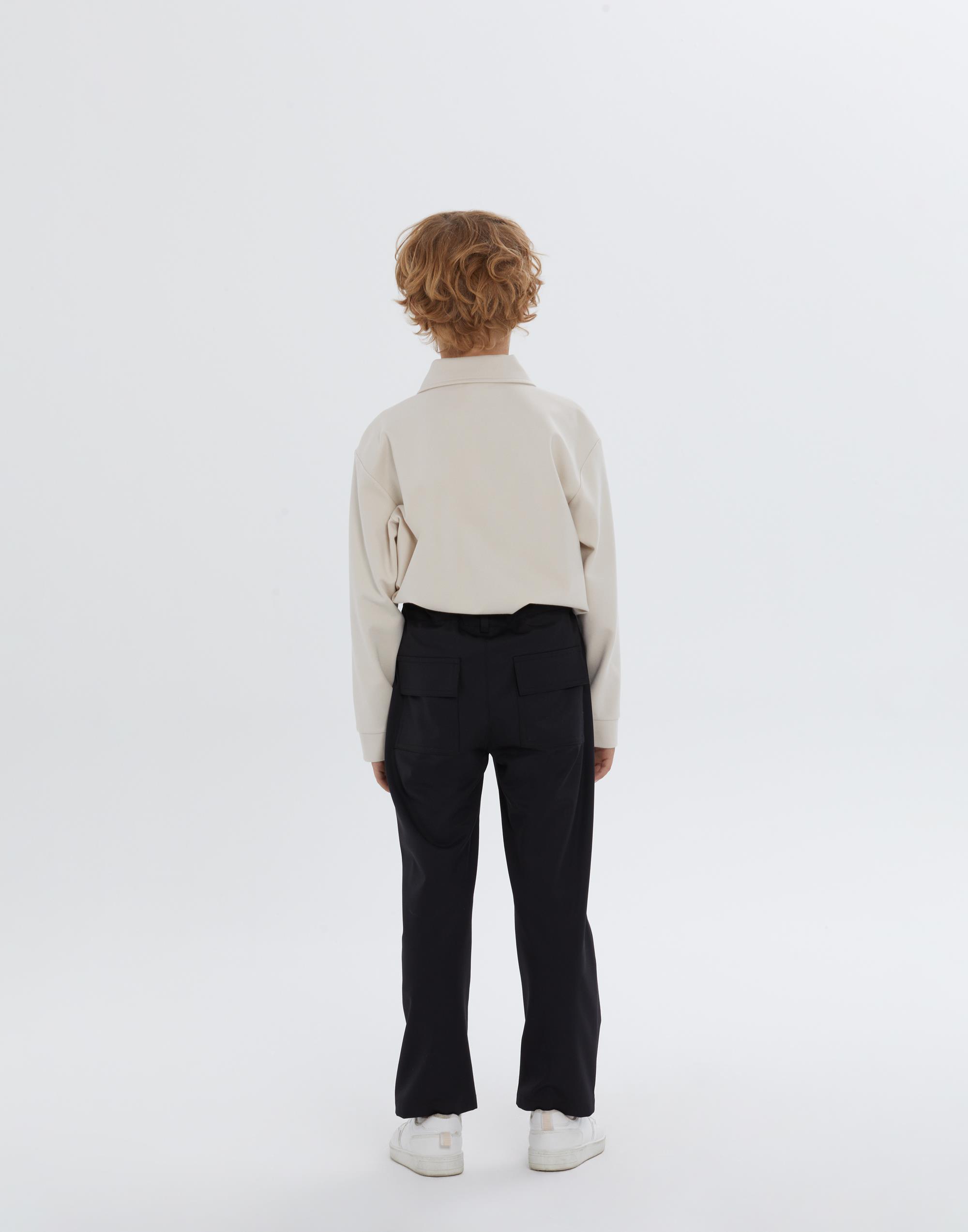 Düğme Ve Fermuar Kapamalı Siyah Erkek Çocuk Pantolon - junior, designer dresses, bachelorette, party dresses and graduation dresses.