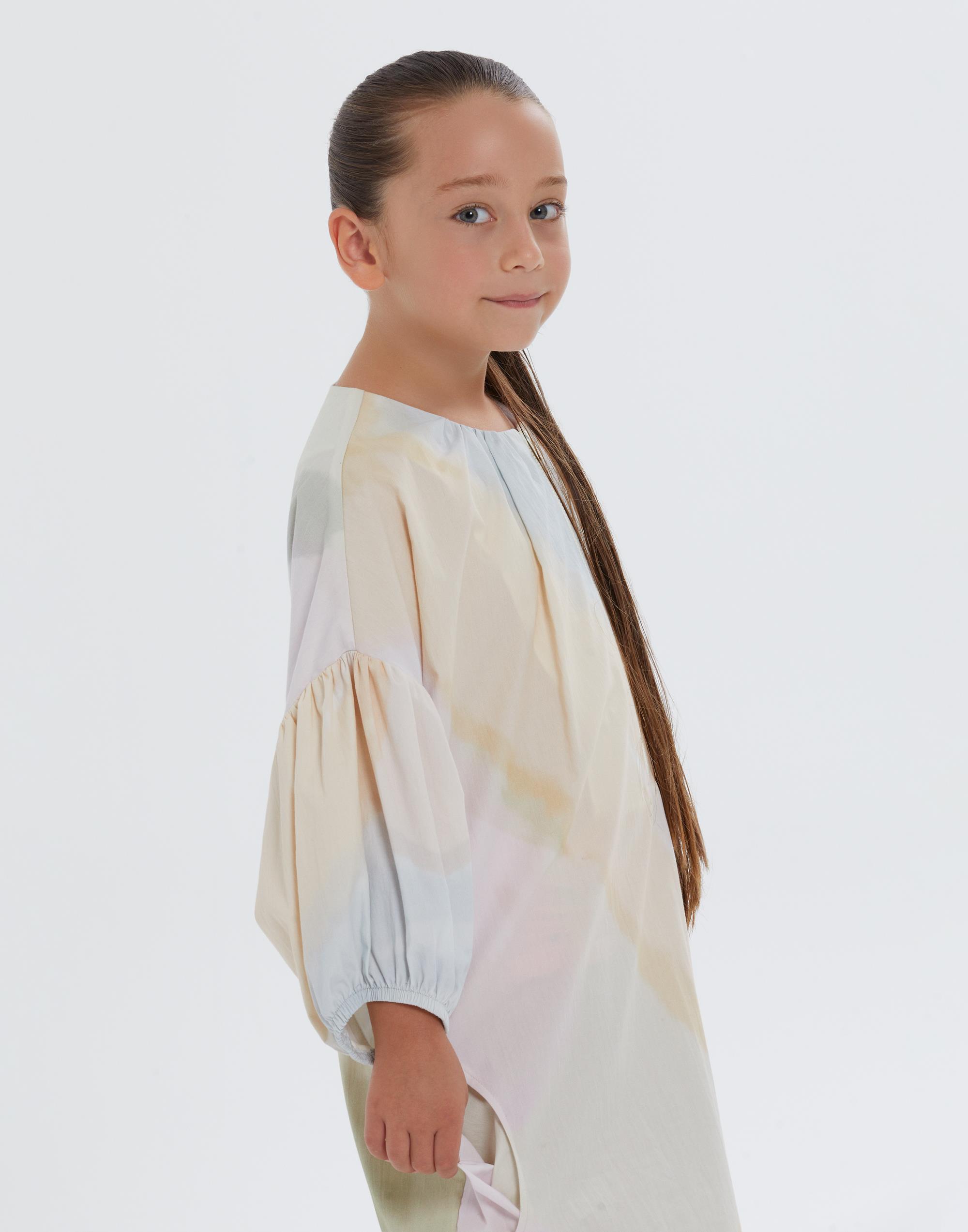 Düşük Omuzlu Kollardan Ve Yakadan Büzgülü Cepli Kız Çocuk Elbise - junior, designer dresses, bachelorette, party dresses and graduation dresses.