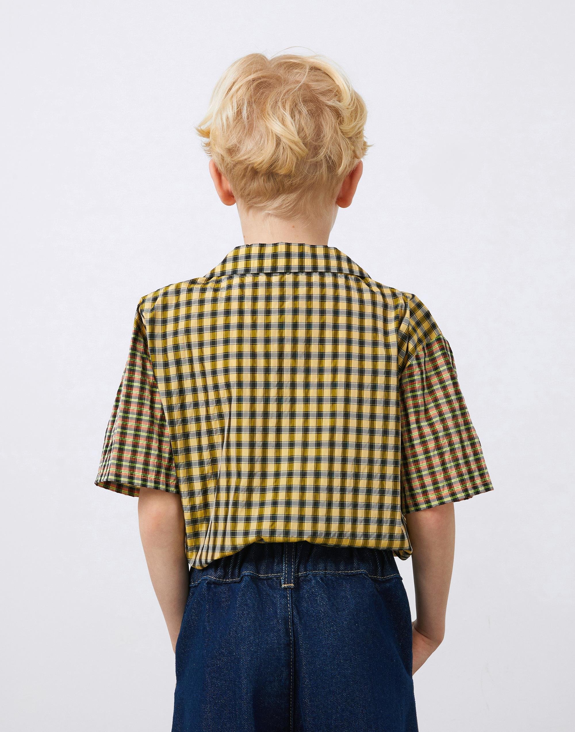 Plaid Yellow Boy's Tshirt - junior, designer dresses, bachelorette, party dresses and graduation dresses.