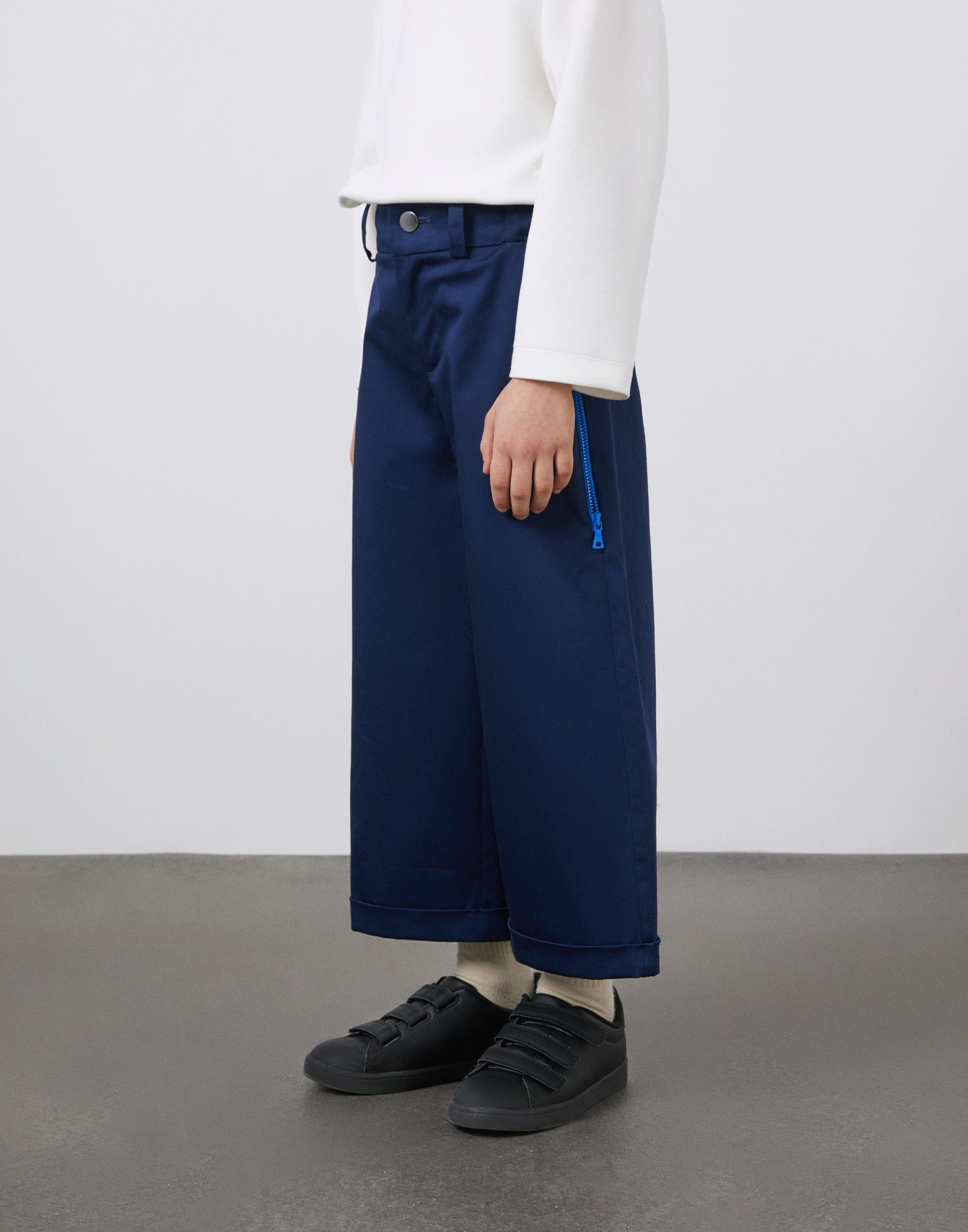 Fermuarlı Cep Detaylı Lacivert  Erkek Çocuk Poplin Pantolon - junior, designer dresses, bachelorette, party dresses and graduation dresses.