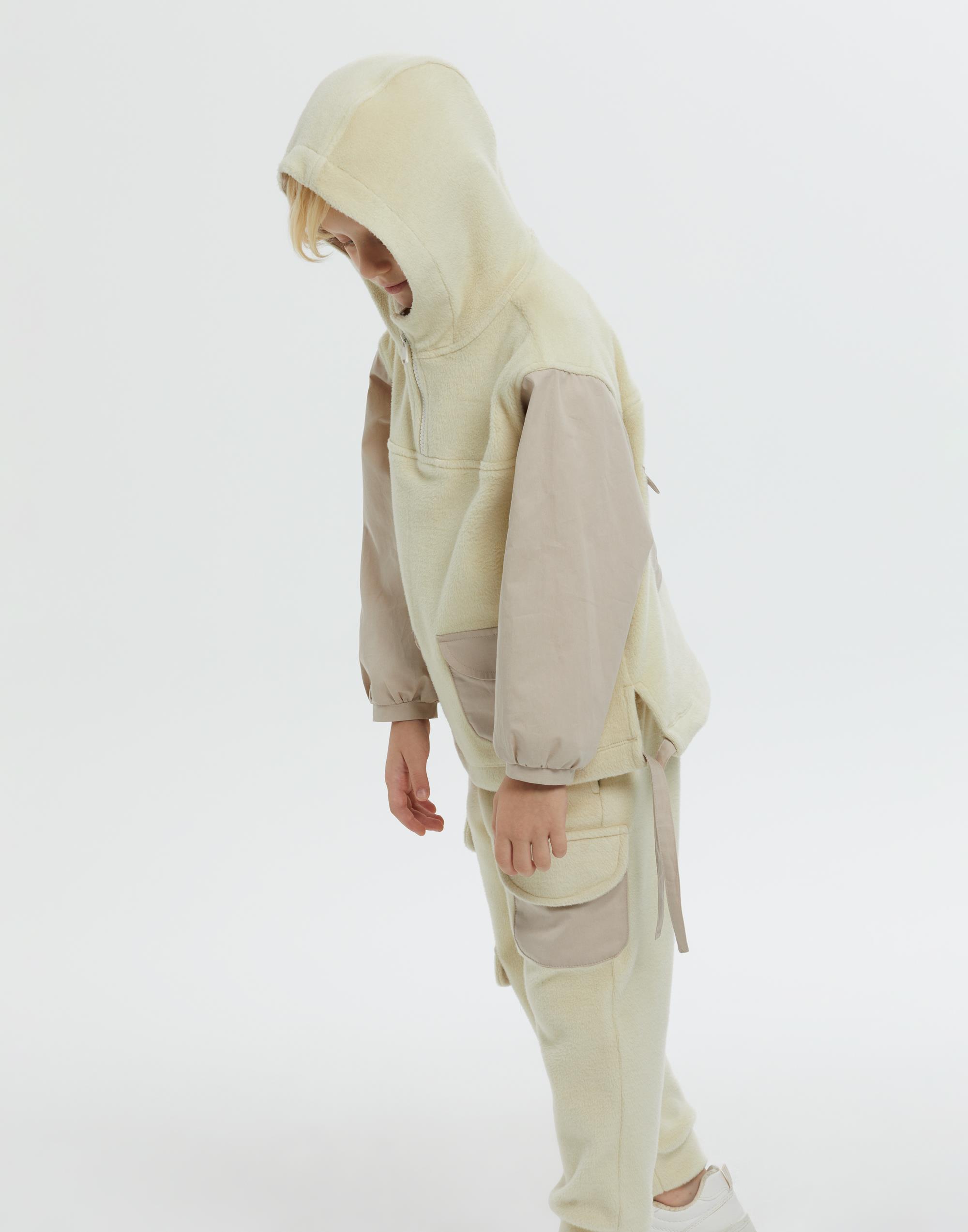 Fermuarlı Kapüşonlu İki Renkli Erkek Çocuk Sweatshırt - junior, designer dresses, bachelorette, party dresses and graduation dresses.