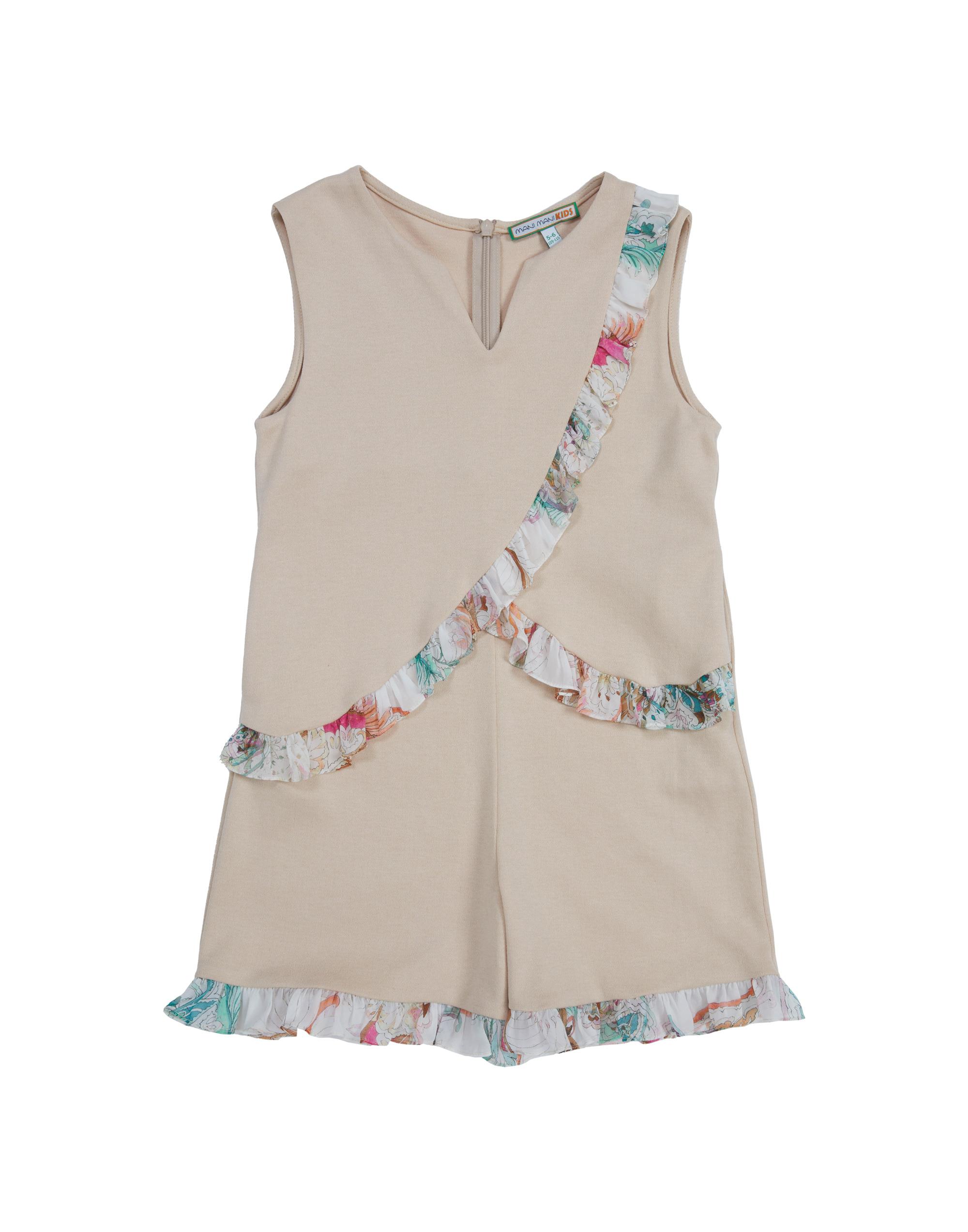 Fırfır Detaylı Arkası Fermuarlı Bej Tulum - junior, designer dresses, bachelorette, party dresses and graduation dresses.