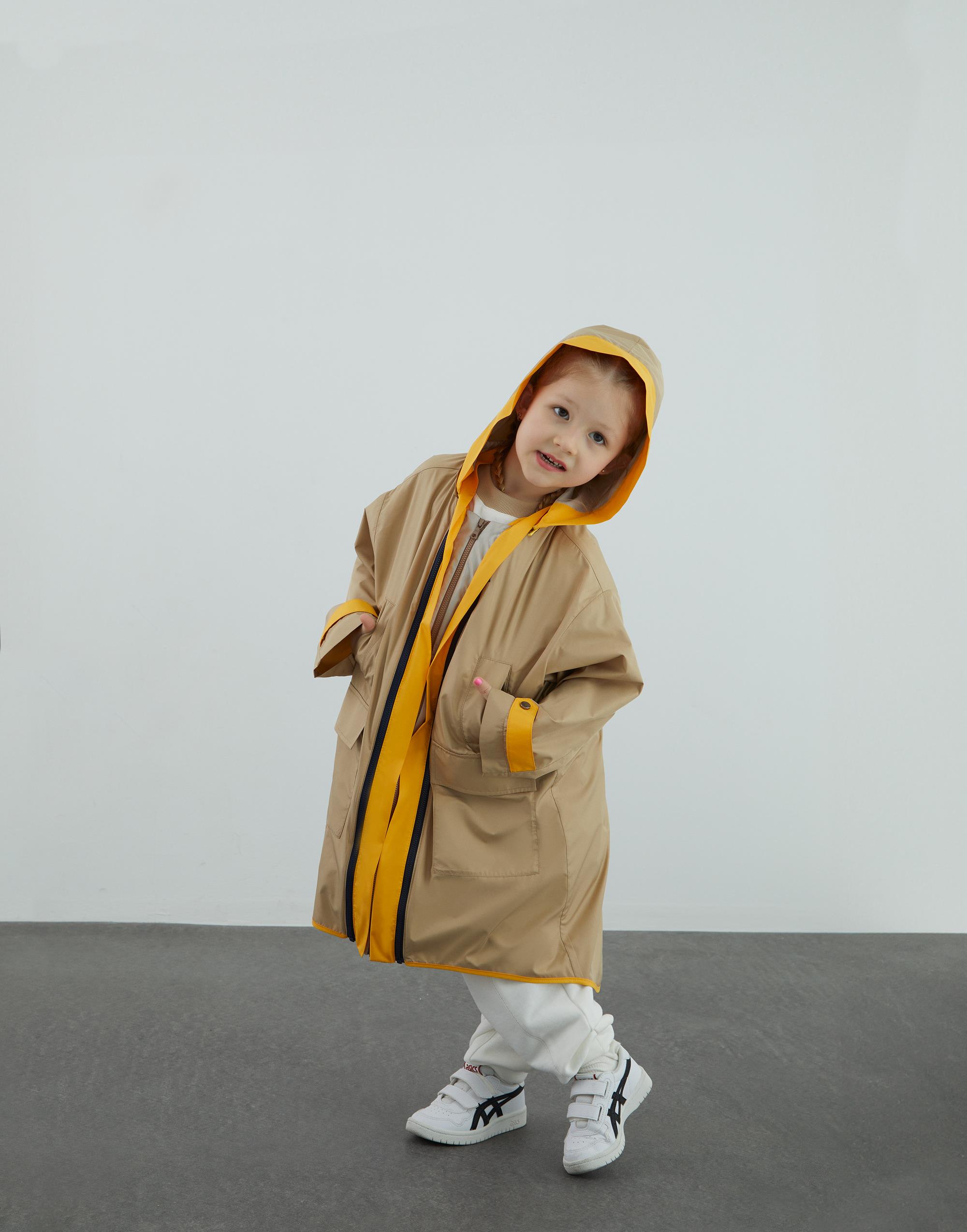 Garni Ve Fermuar Detaylı Bej Yamurluk - junior, designer dresses, bachelorette, party dresses and graduation dresses.