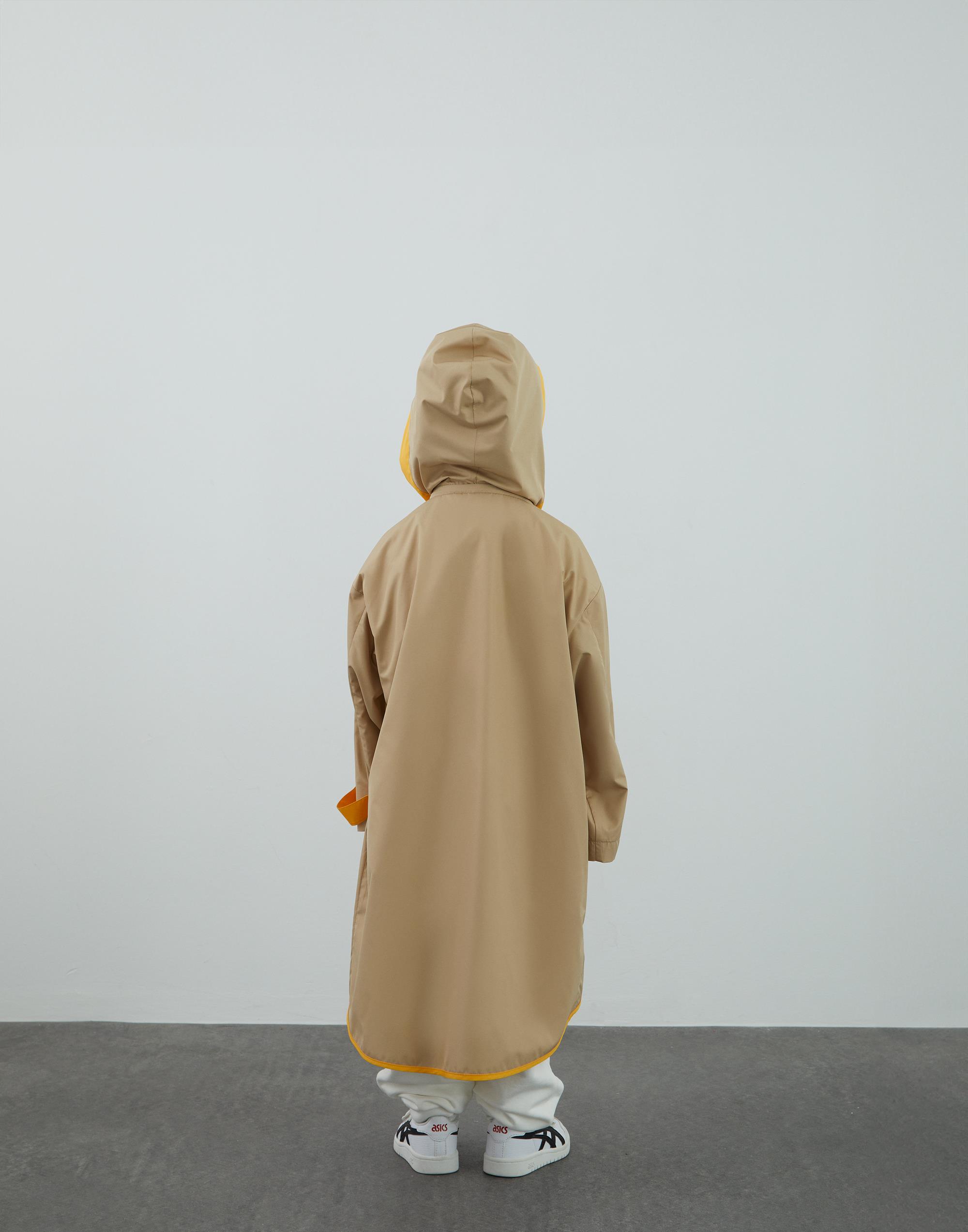 Garni Ve Fermuar Detaylı Bej Yamurluk - junior, designer dresses, bachelorette, party dresses and graduation dresses.