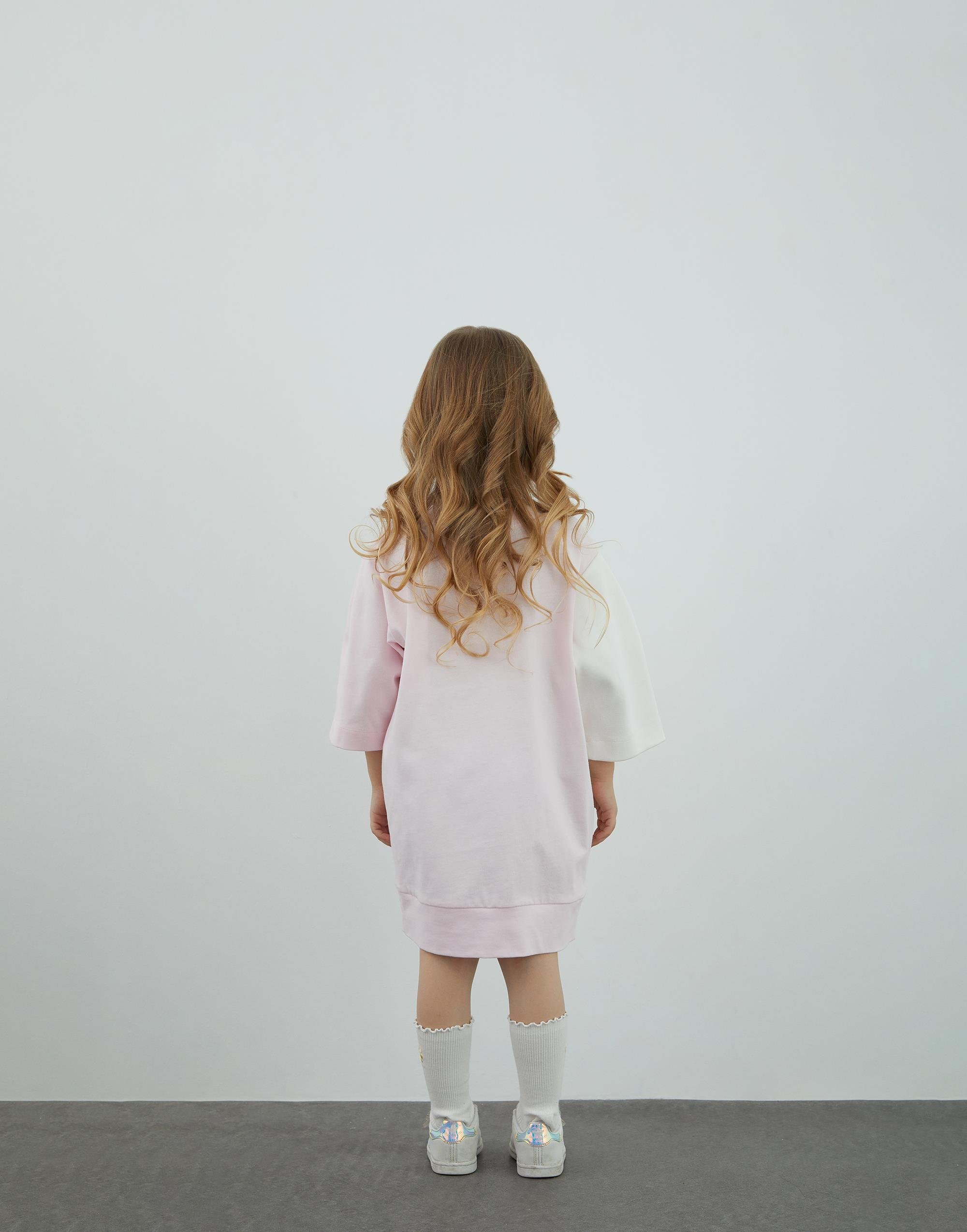 Garni Ve Nakış Detaylı Ekru Sweatshirt Elbise - junior, designer dresses, bachelorette, party dresses and graduation dresses.