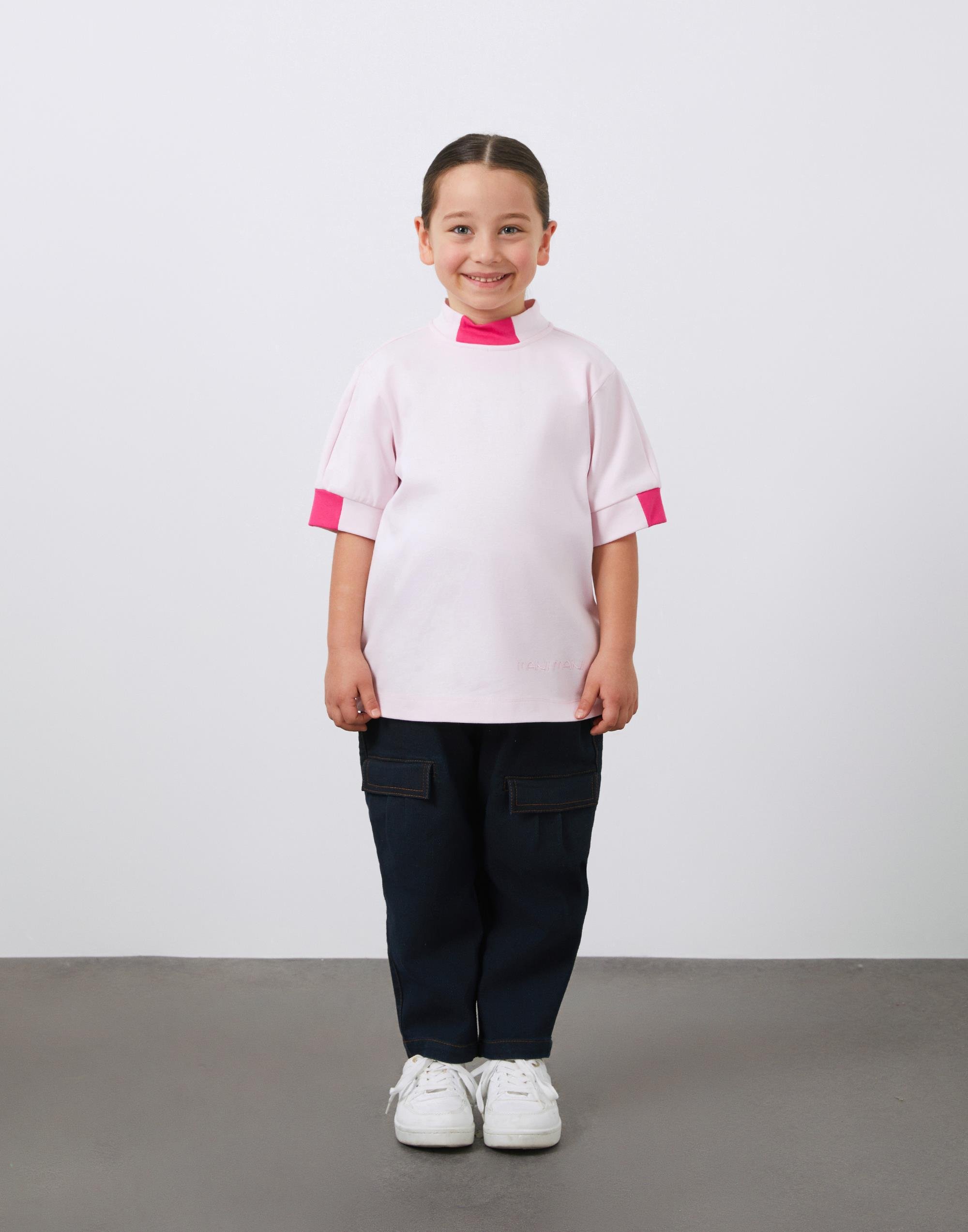 Garni Ve Nakış Detaylı Kız Çocuk Tshırt - junior, designer dresses, bachelorette, party dresses and graduation dresses.