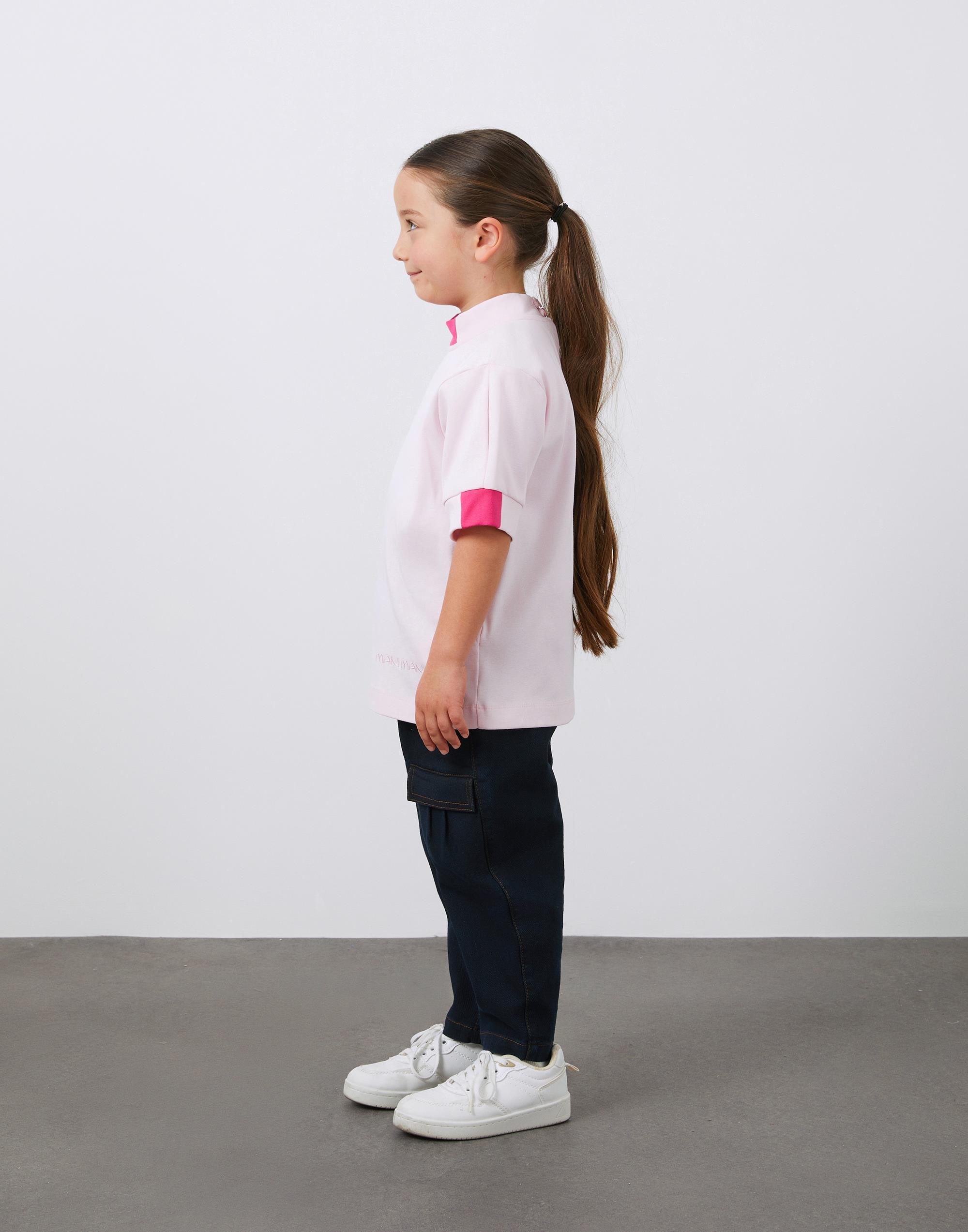 Garni Ve Nakış Detaylı Kız Çocuk Tshırt - junior, designer dresses, bachelorette, party dresses and graduation dresses.