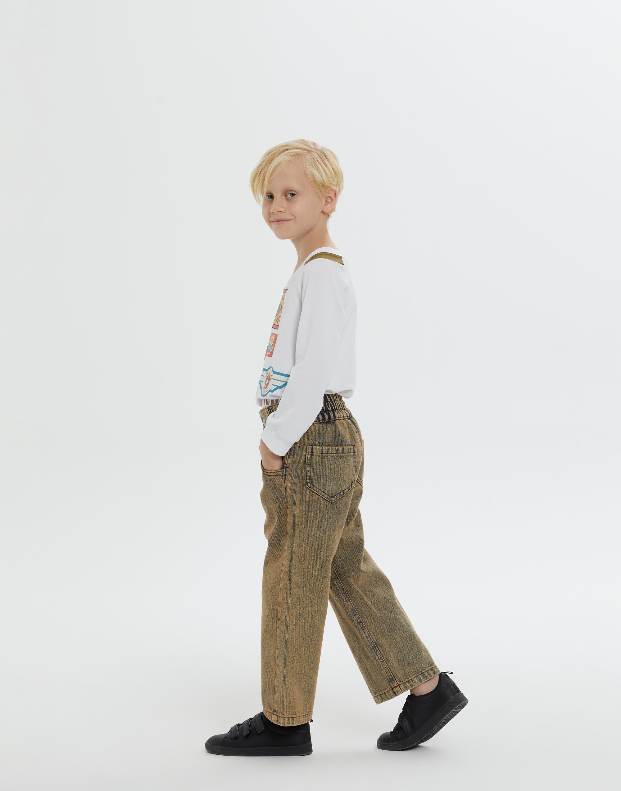 Geniş Lastikli Cepli Yıkamalı Mavi Erkek Çocuk Denim Pantolon - junior, designer dresses, bachelorette, party dresses and graduation dresses.