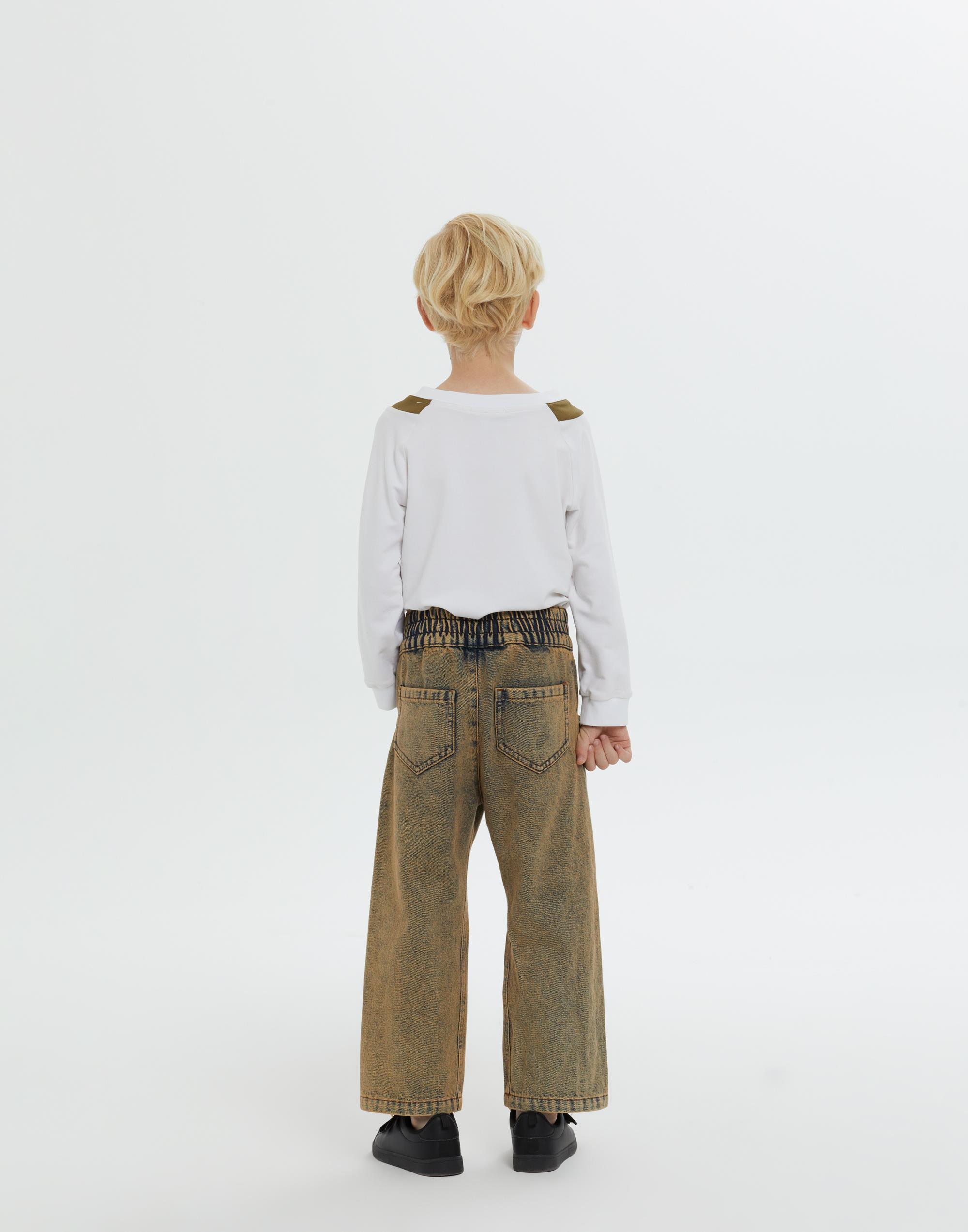 Geniş Lastikli Cepli Yıkamalı Mavi Erkek Çocuk Denim Pantolon - junior, designer dresses, bachelorette, party dresses and graduation dresses.