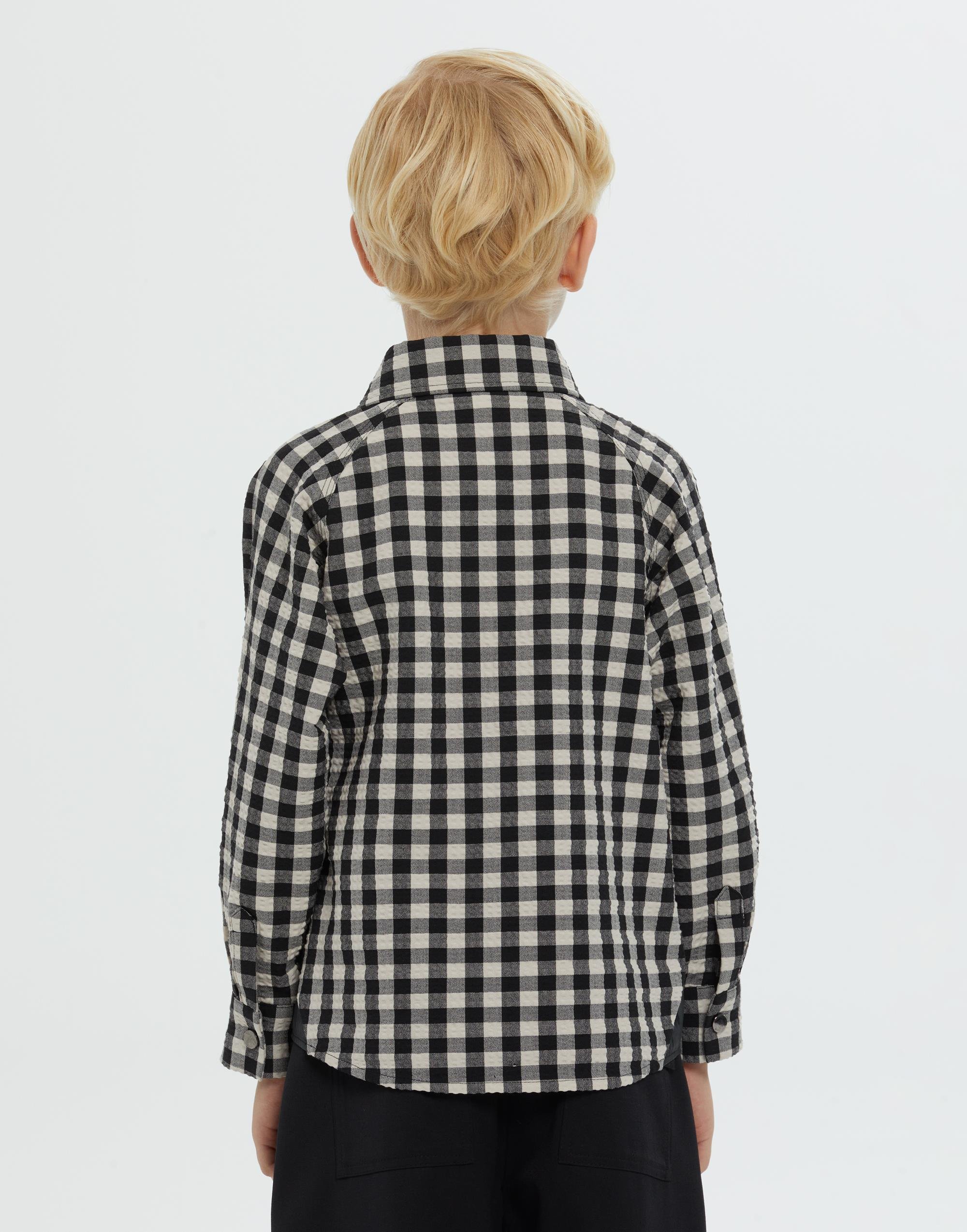 Gömlek Yakalı Çıtçıt Kapamalı Desenli Siyah Erkek Çocuk Gömlek - junior, designer dresses, bachelorette, party dresses and graduation dresses.