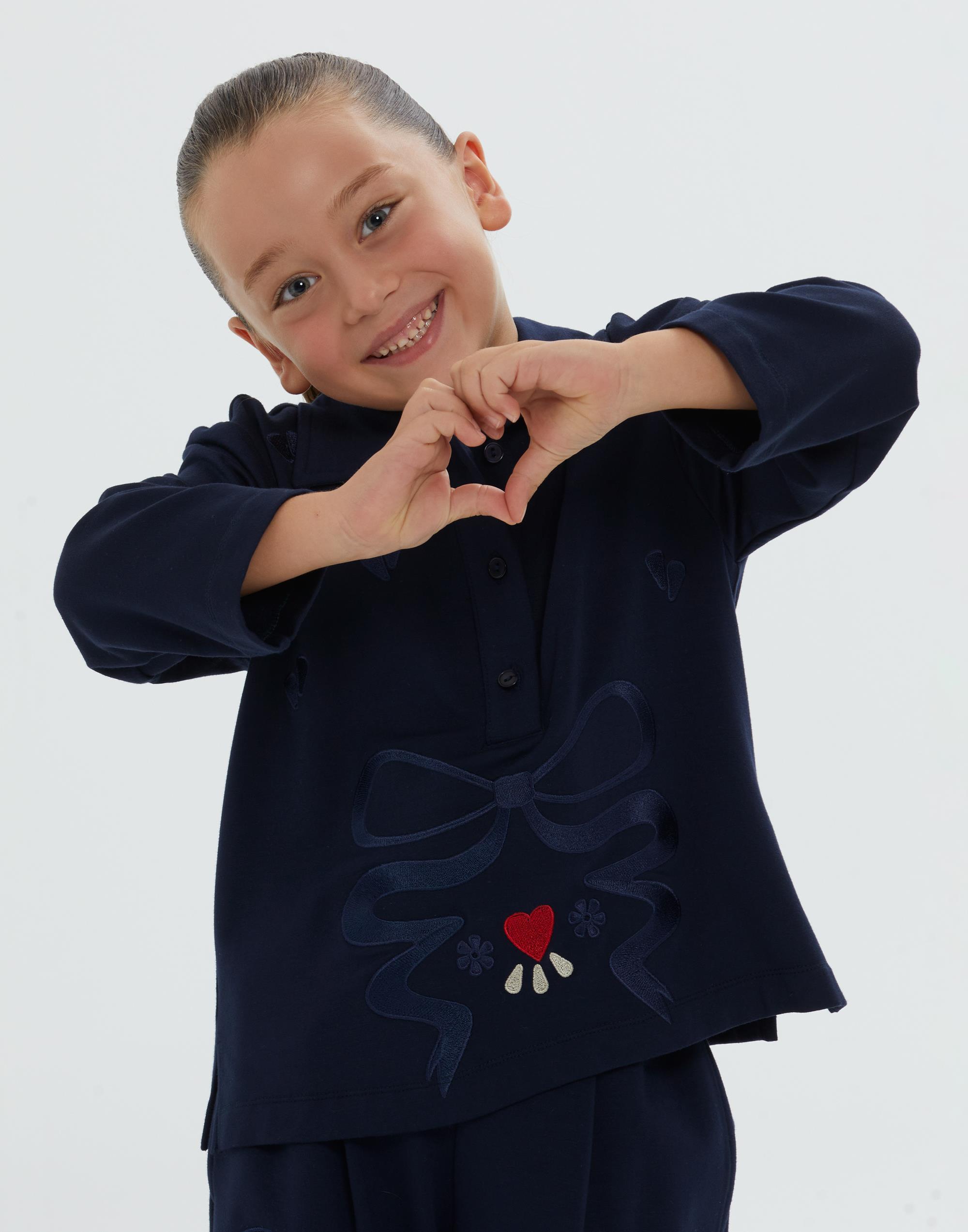 Gömlek Yeke Siyah Kız Çocuk Bluz - junior, designer dresses, bachelorette, party dresses and graduation dresses.