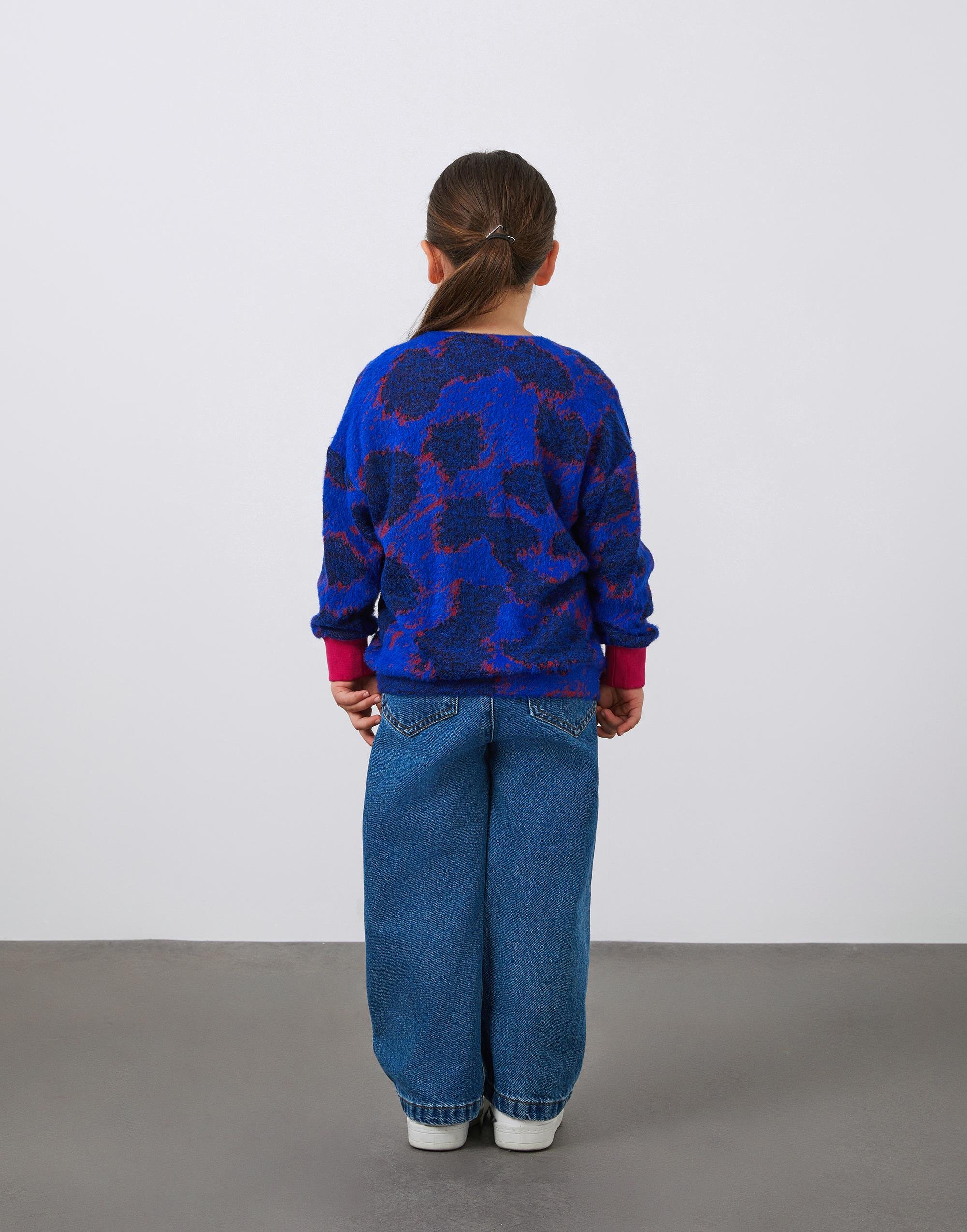 Jakarlı Kız Çocuk Hırka - junior, designer dresses, bachelorette, party dresses and graduation dresses.