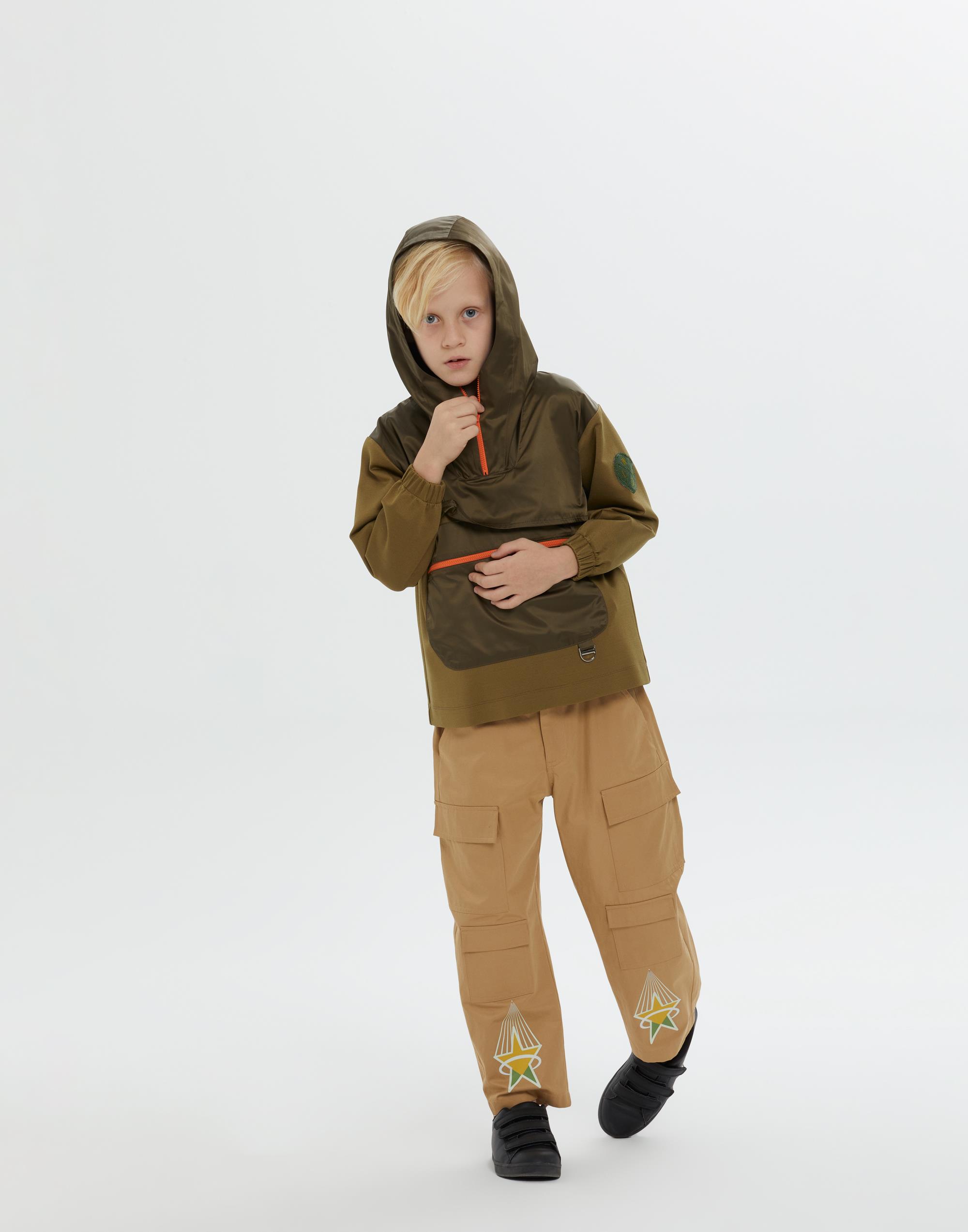 Kapüşonlu Fermuar Yakalı Kanguru Cepli Yeşil Erkek Çocuk Sweatshırt - junior, designer dresses, bachelorette, party dresses and graduation dresses.