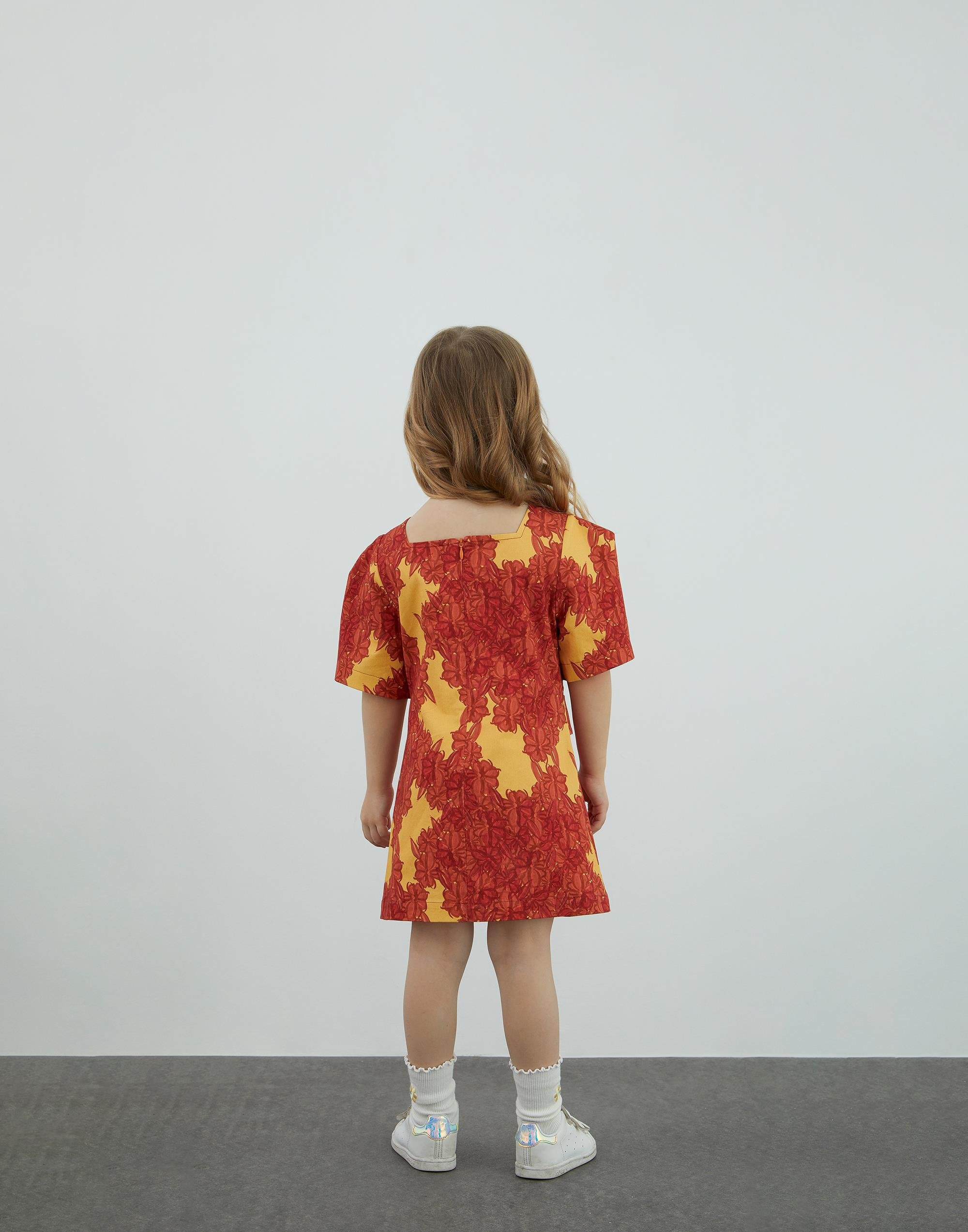 Kemer Detaylı Mini Turuncu Elbise - junior, designer dresses, bachelorette, party dresses and graduation dresses.