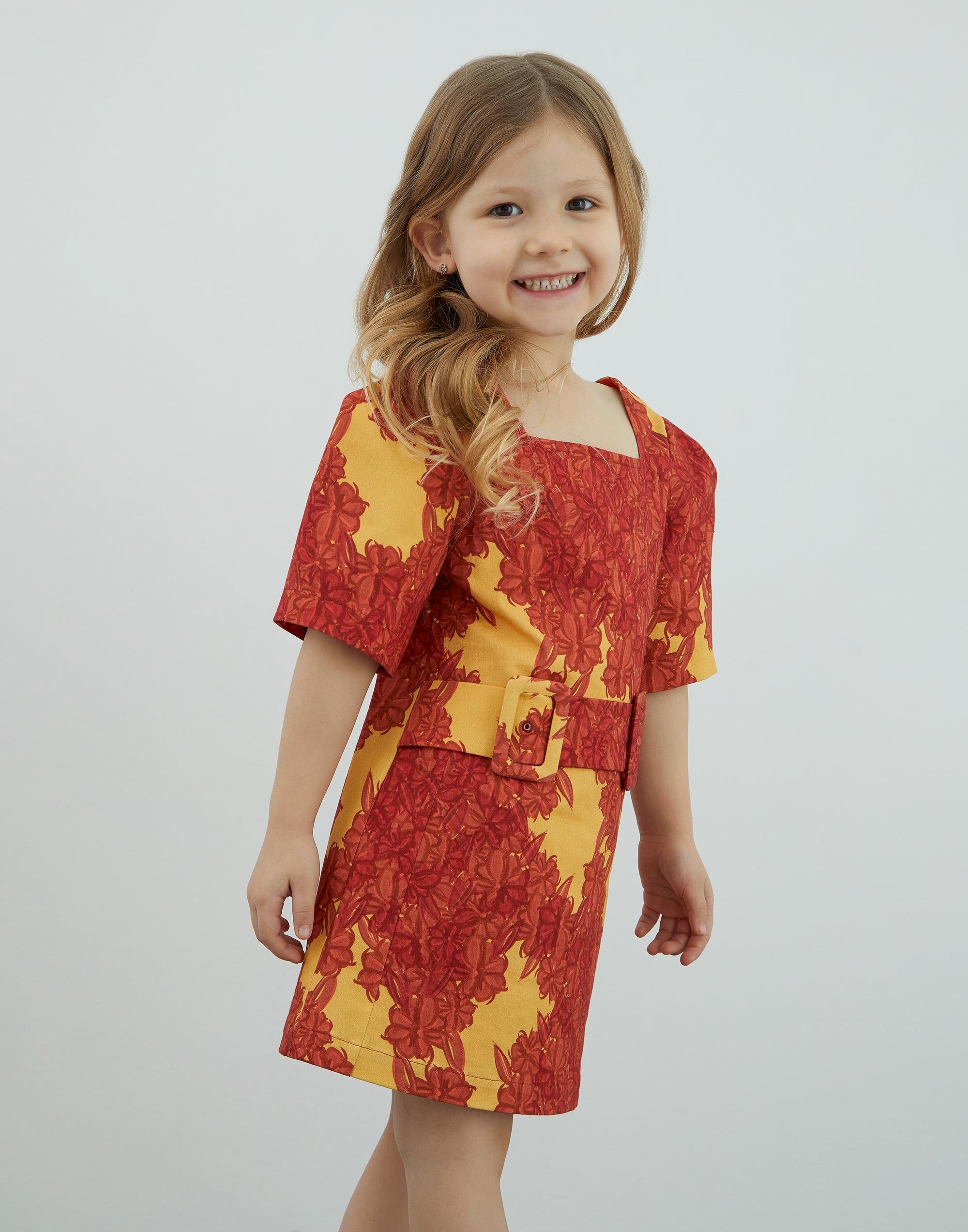 Kemer Detaylı Mini Turuncu Elbise - junior, designer dresses, bachelorette, party dresses and graduation dresses.