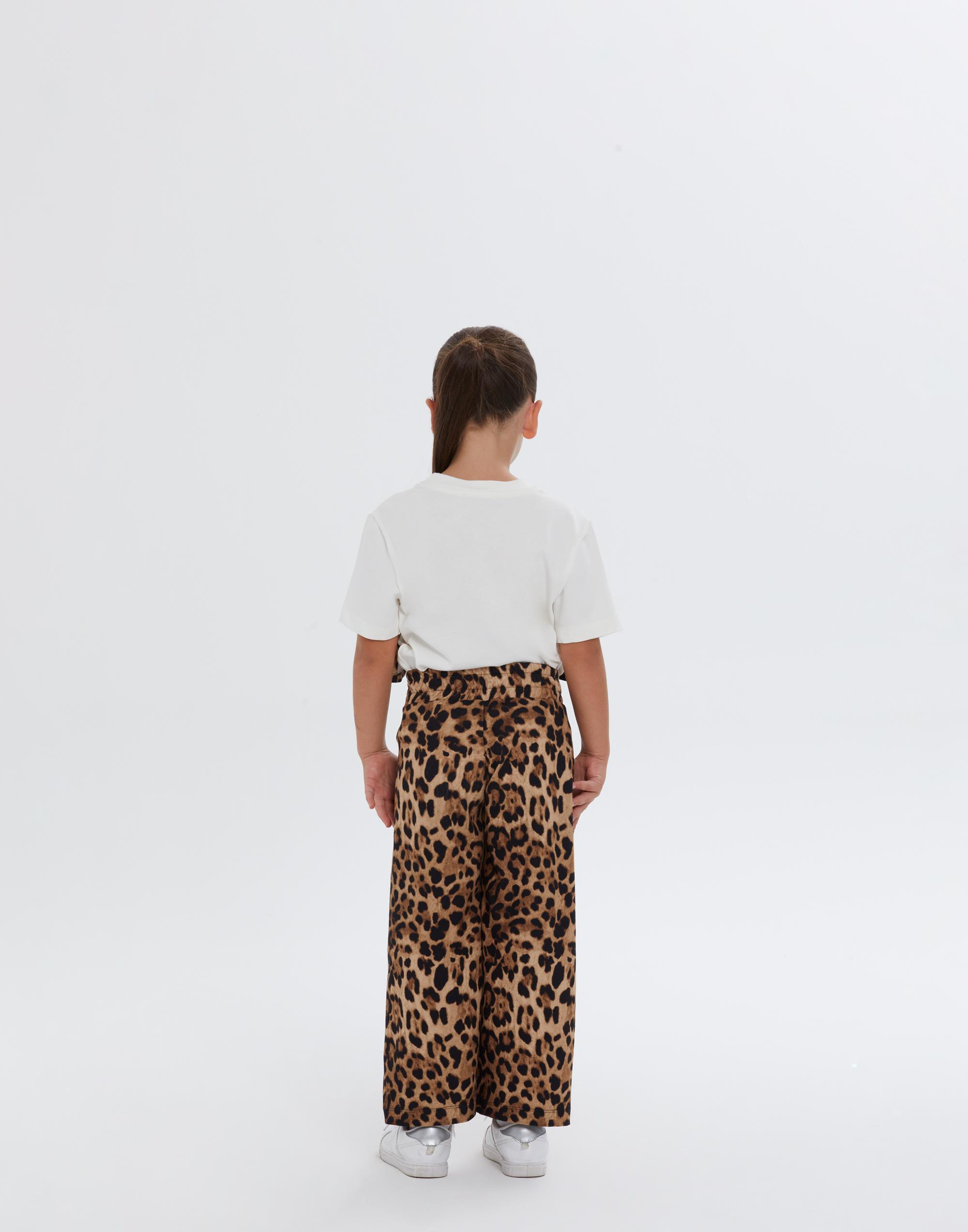 Kırmızı Kalp Detaylı Bilek Boy Leopar Desen Kız Çocuk Pantolon - junior, designer dresses, bachelorette, party dresses and graduation dresses.