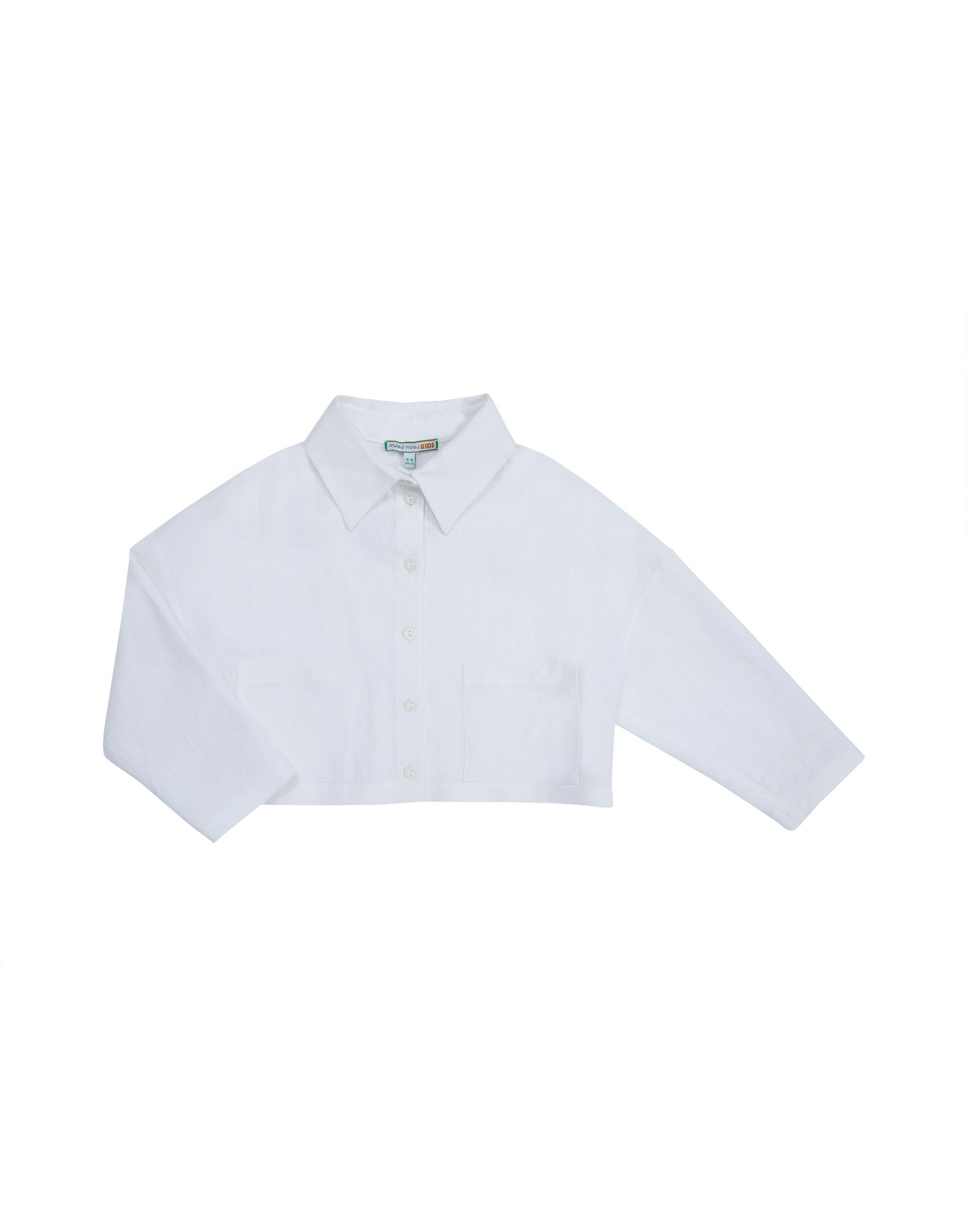 Kırmızı Yengeç Nakışlı Beyaz Gömlek - junior, designer dresses, bachelorette, party dresses and graduation dresses.