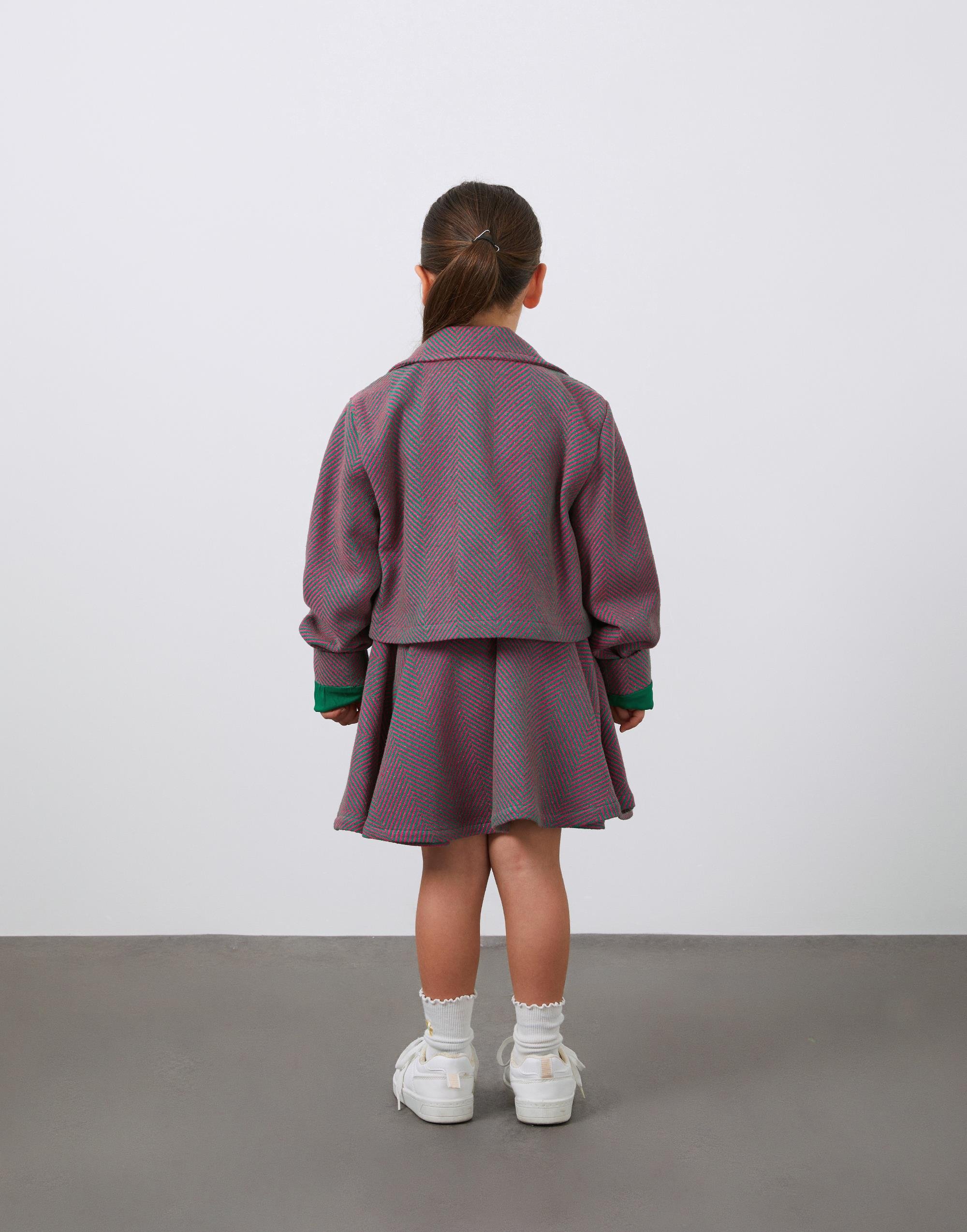 Kız Çocuk Çiçek Detaylı Kısa Ceket - junior, designer dresses, bachelorette, party dresses and graduation dresses.