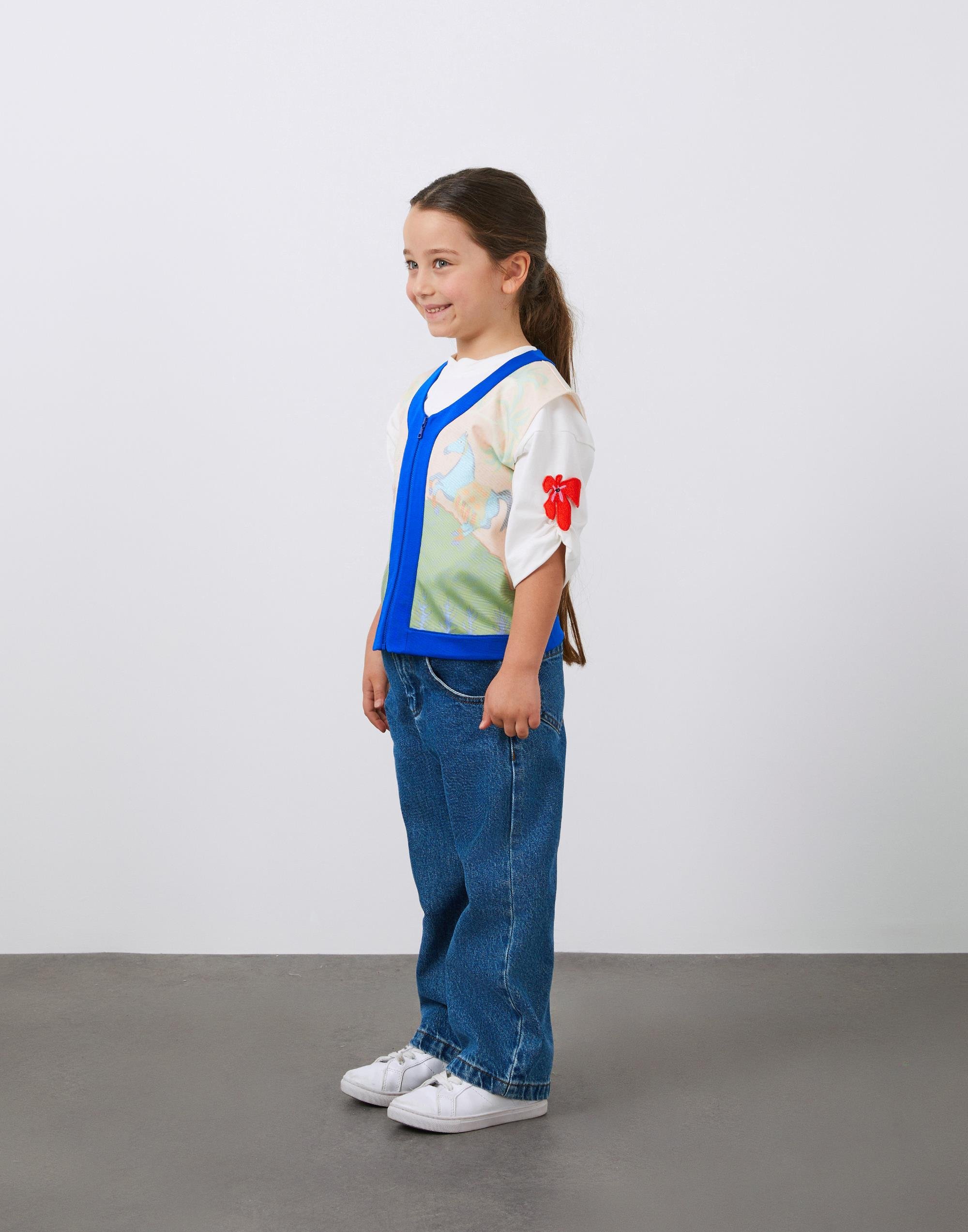 Kız Çocuk Desenli Ceket - junior, designer dresses, bachelorette, party dresses and graduation dresses.