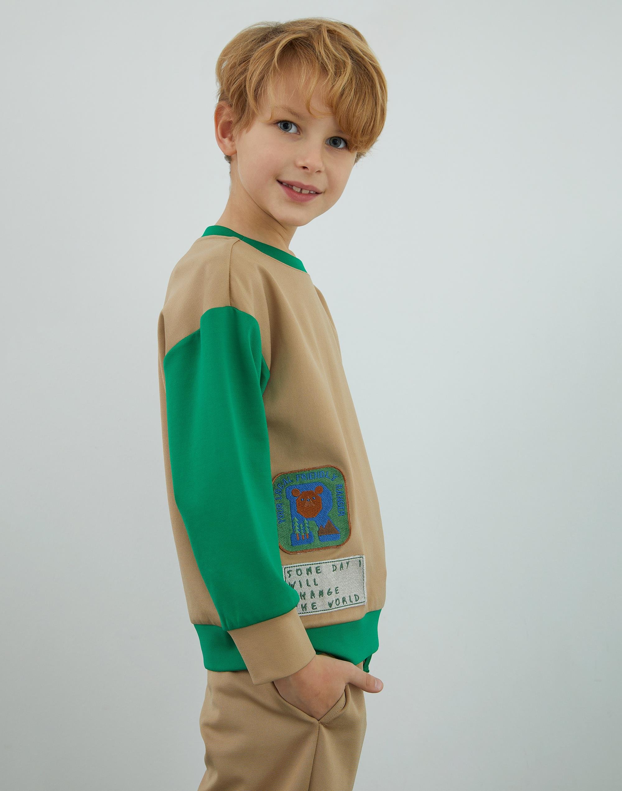 Kontrast Garni Detaylı Bej Sweatshirt - junior, designer dresses, bachelorette, party dresses and graduation dresses.