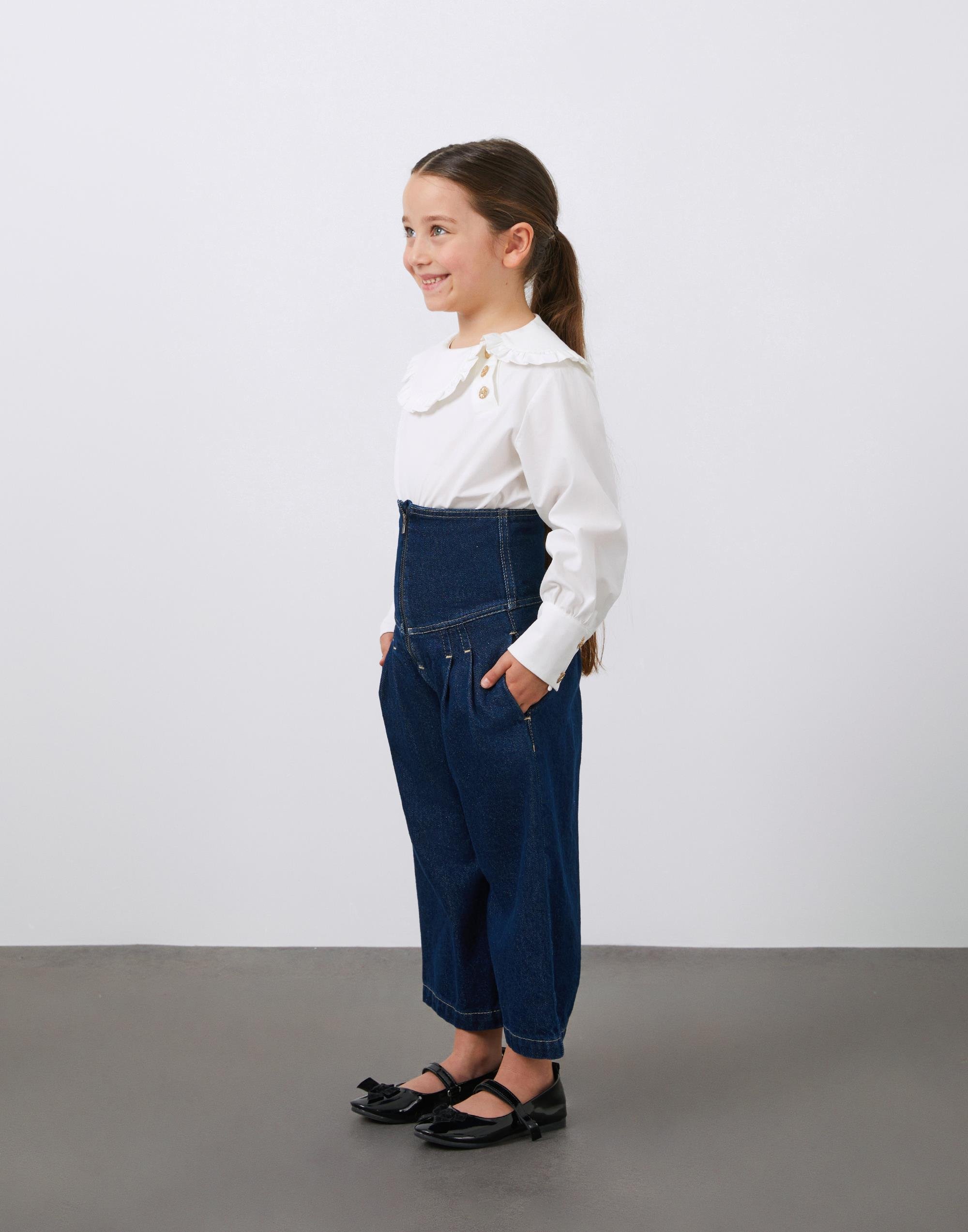 Korsaj Detaylı Kız Çocuk Jean Pantolon - junior, designer dresses, bachelorette, party dresses and graduation dresses.